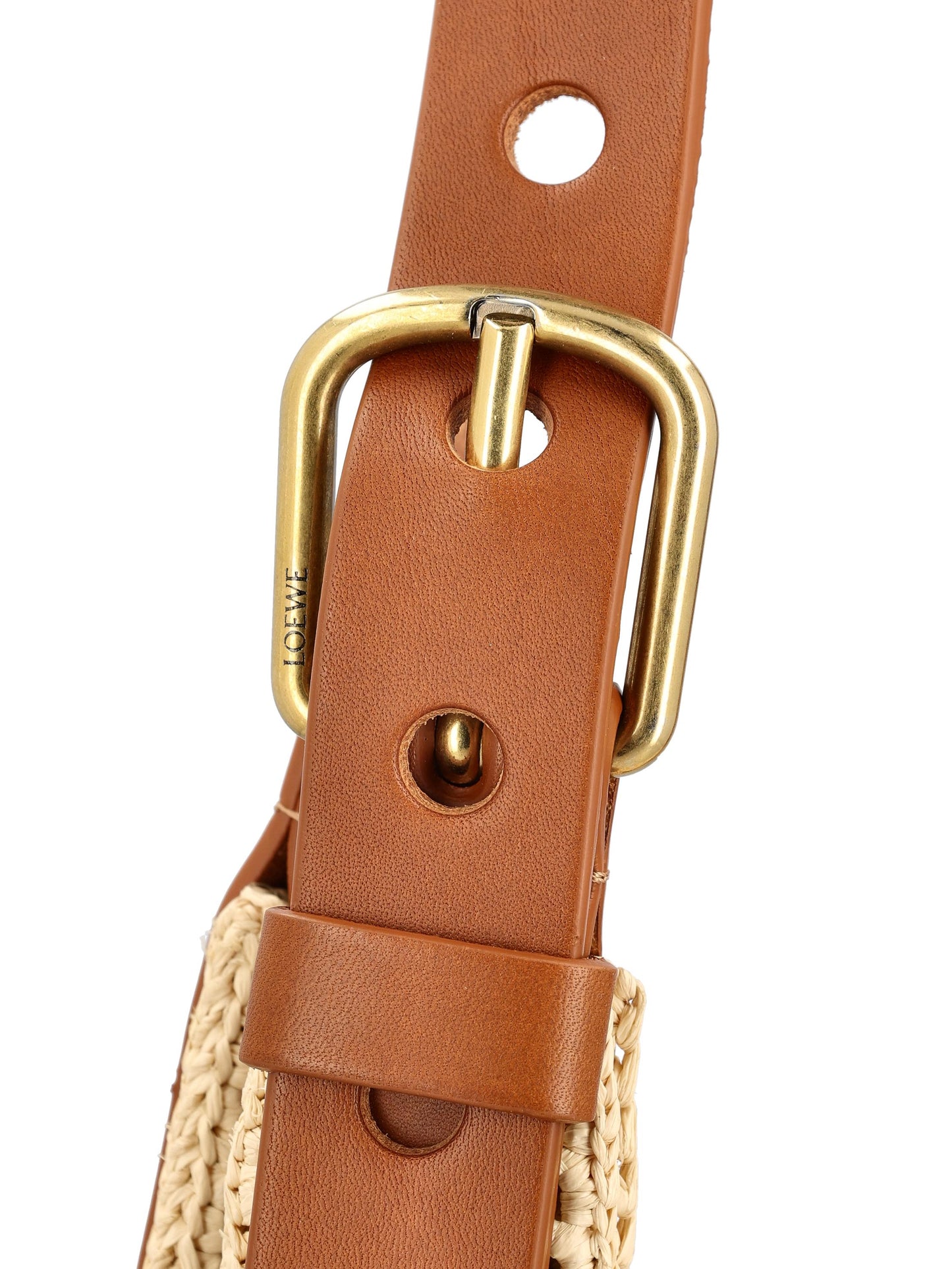 Borsa realizzata in rafia e pelle di vitello. A914W86X01 2435 LOEWE - PAULA'S IBIZA 