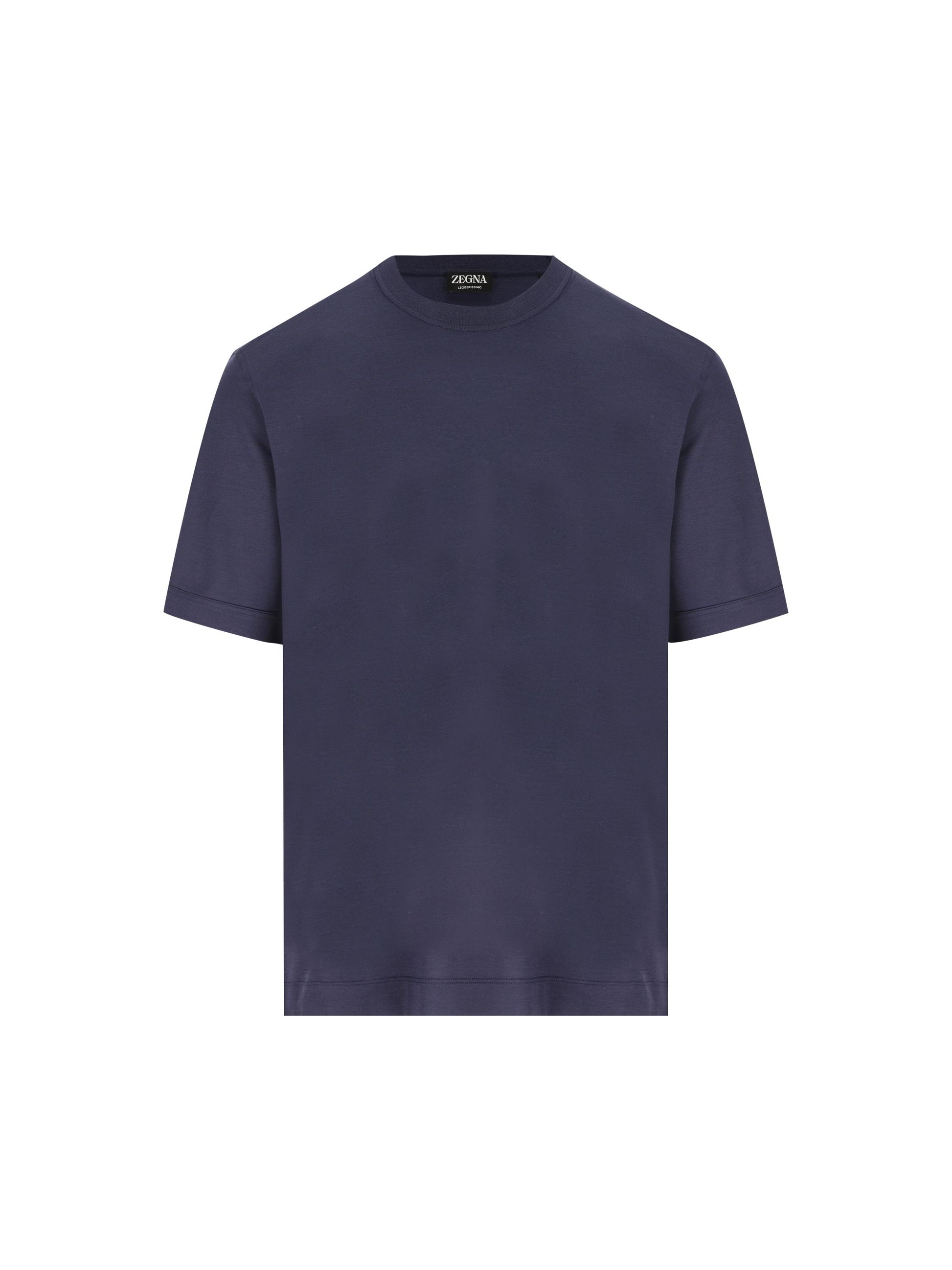 T-Shirt realizzata in cotone e seta. UH386A3 H718422 ZEGNA 