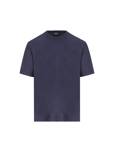 T-Shirt realizzata in cotone e seta. UH386A3 H718422 ZEGNA 