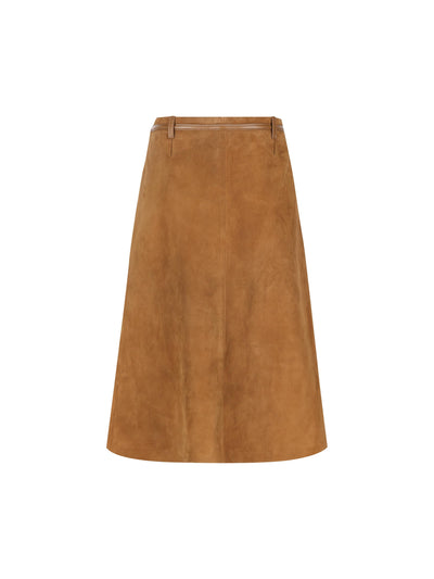 Gonna realizzata in pelle. 835480 XNA8L2535 GUCCI 