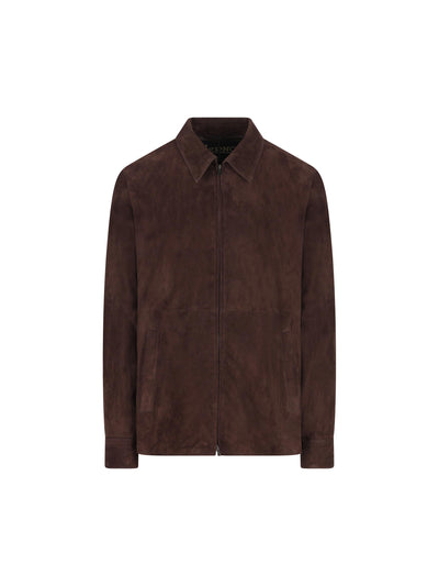 Giacca realizzata in pelle scamosciata. PL000135U 181368800 HERNO 