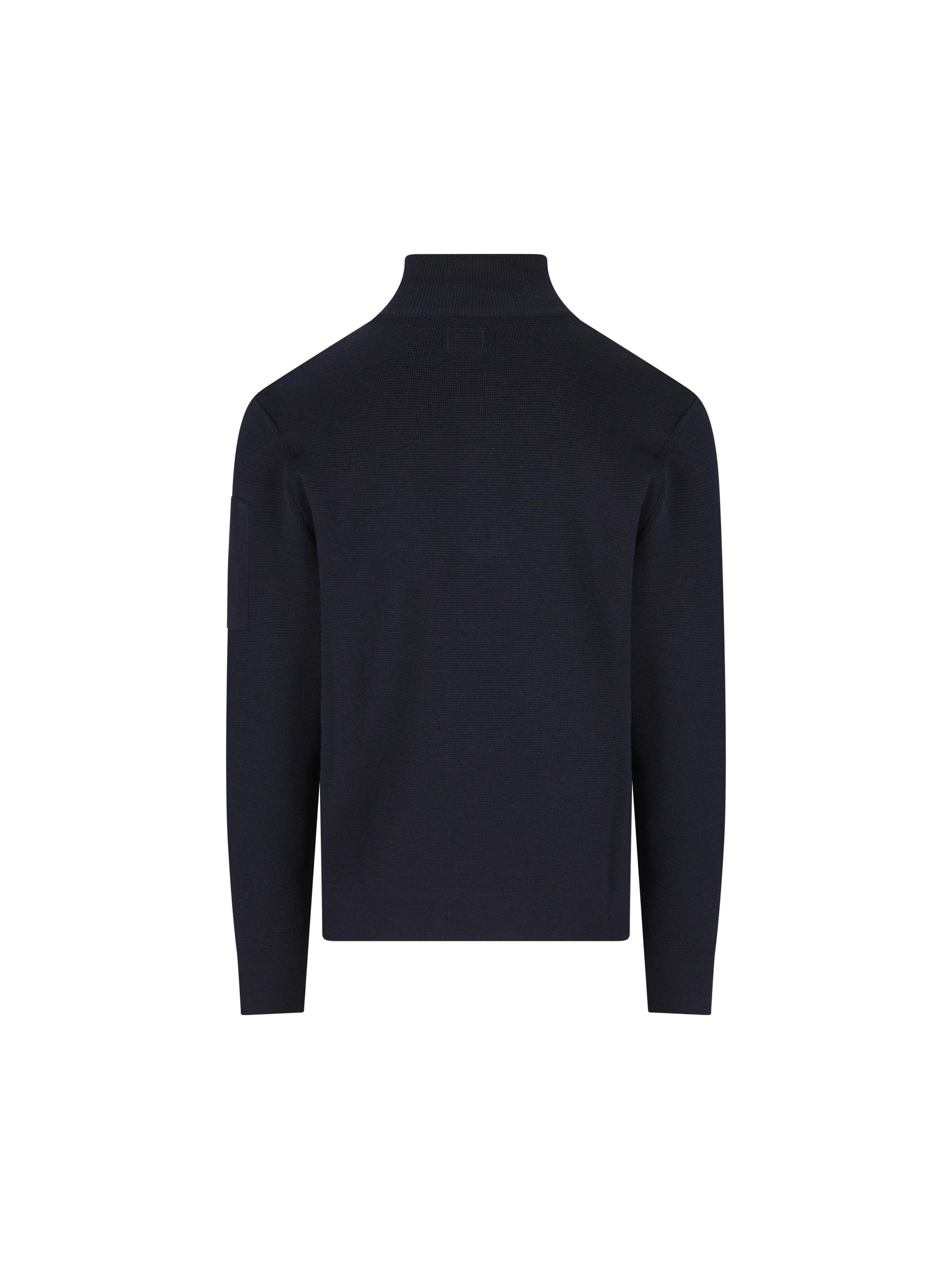 Maglione half zip realizzato in Re-Wool. 19CMKN201A 006595A888 C.P COMPANY 