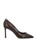 Décolleté in Pelle di Coccodrillo Goffrata ROMY 85 CCLCHOCO JIMMY CHOO 