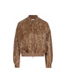 Bomber Dazzling Cascade Embroidery in seta Crispy MF940HW306 C9267 BRUNELLO CUCINELLI 