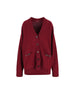 Cardigan in lana vergine e cashmere con dettaglio Morsetto 836378 XKE0Y6122 GUCCI 