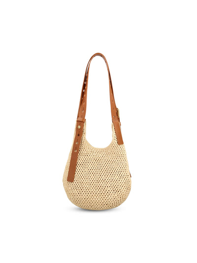 Borsa realizzata in rafia e pelle di vitello. A914W86X01 2435 LOEWE - PAULA'S IBIZA 