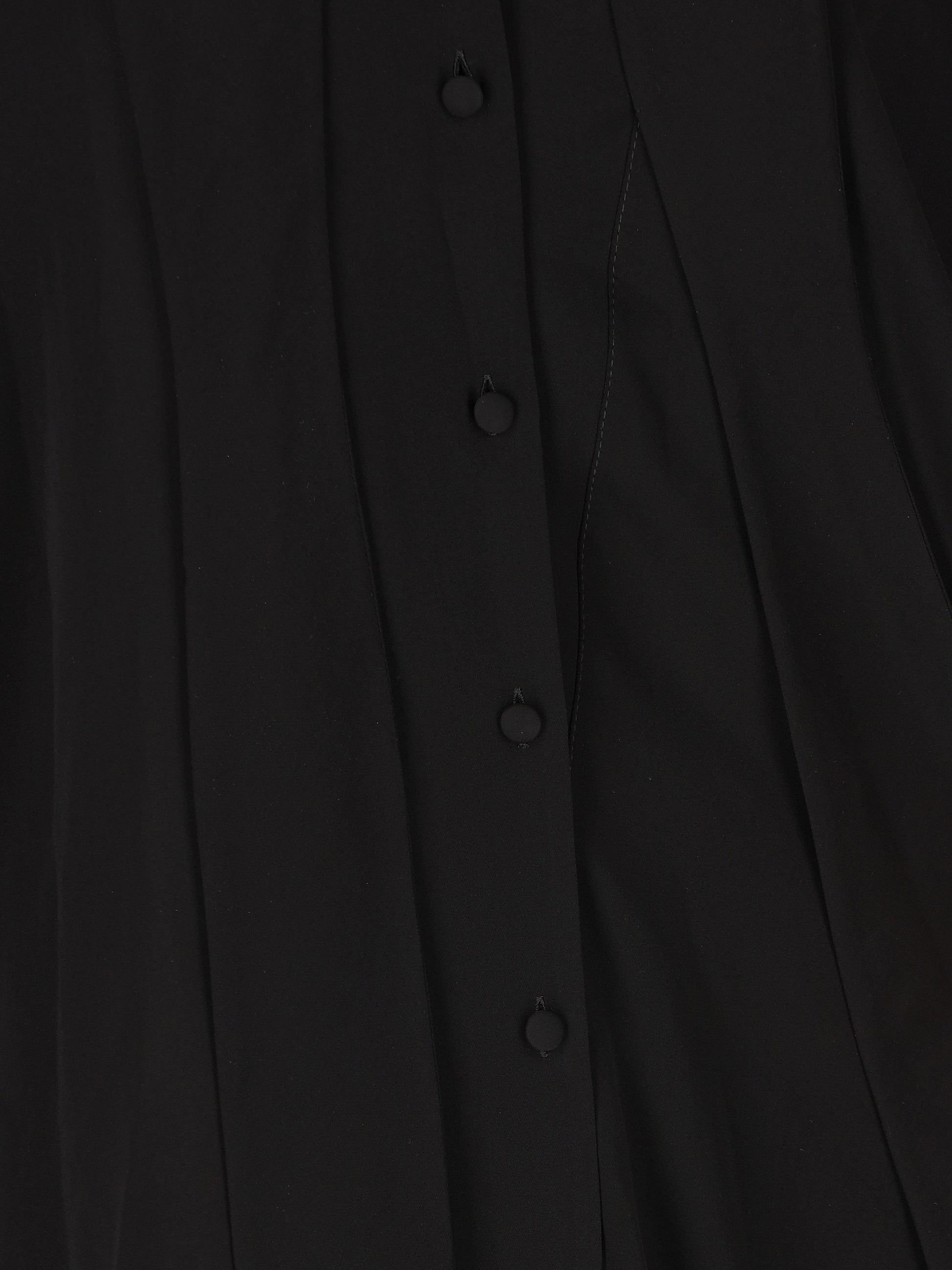 Blusa in georgette di seta effetto slavato con foulard 839280 TIN131000 BALENCIAGA 