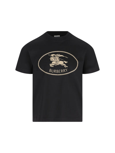 T-shirt in cotone con Knight Stamp 8111658 A1189 BURBERRY 