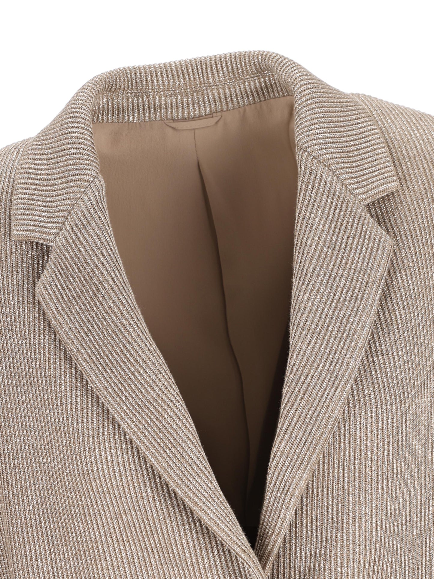 Giacca in maglia di cotone e viscosa Sparkling costa inglese con monile M0AZT7511 CXB87 BRUNELLO CUCINELLI 