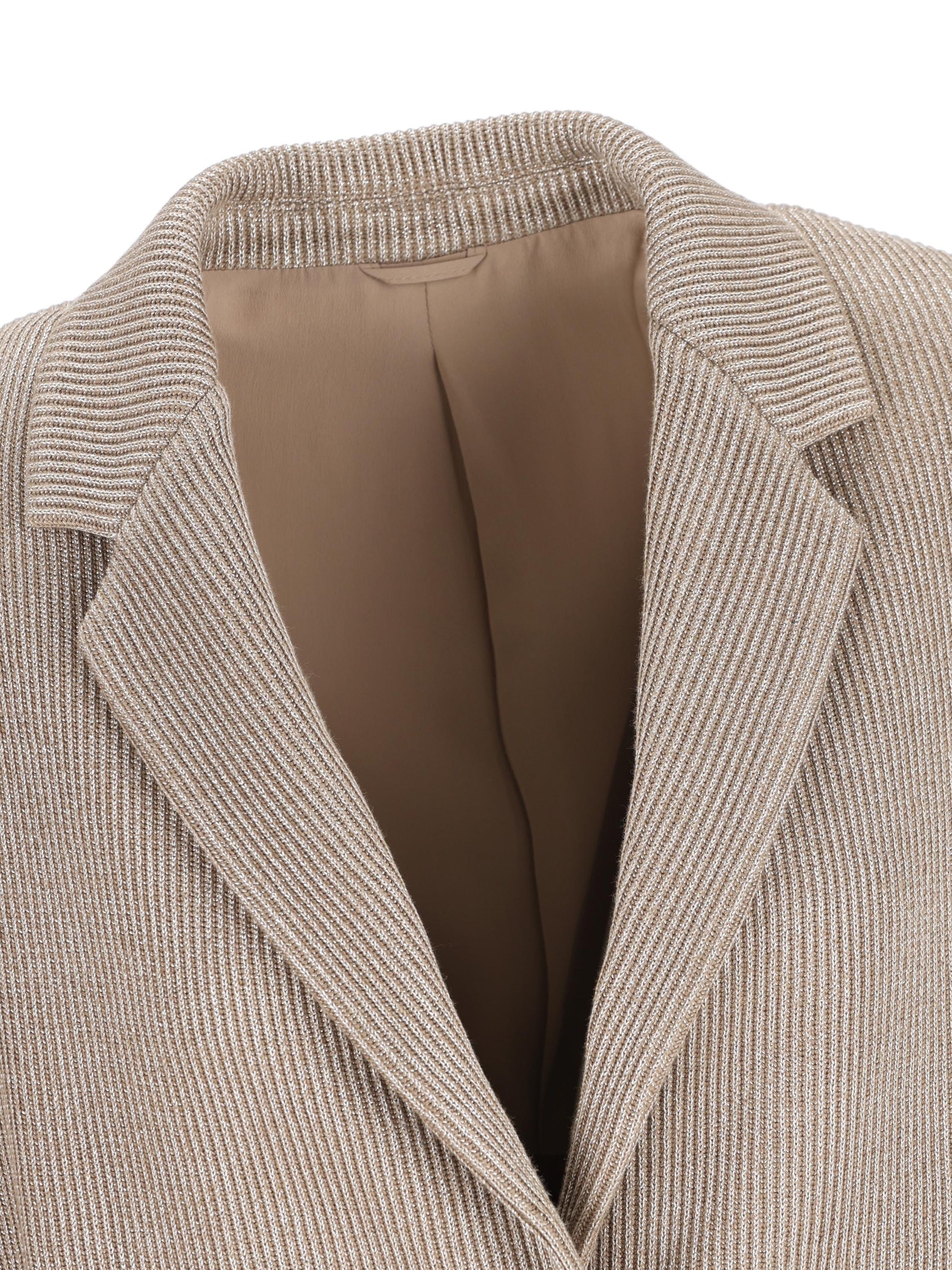 Giacca in maglia di cotone e viscosa Sparkling costa inglese con monile M0AZT7511 CXB87 BRUNELLO CUCINELLI 