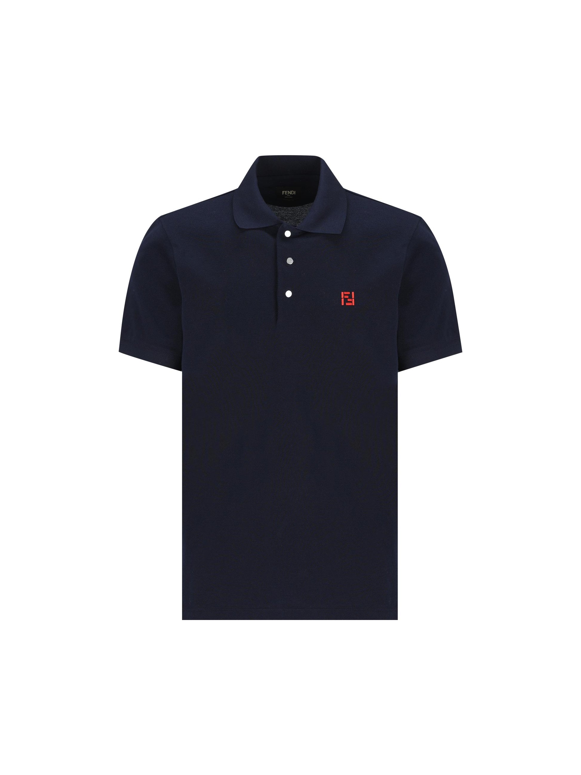 Polo in cotone blu navy FY1309 AY0IF0QB0 FENDI 