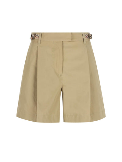 Pantaloncini in popeline di cotone con finiture Check 8126490 C5120 BURBERRY 
