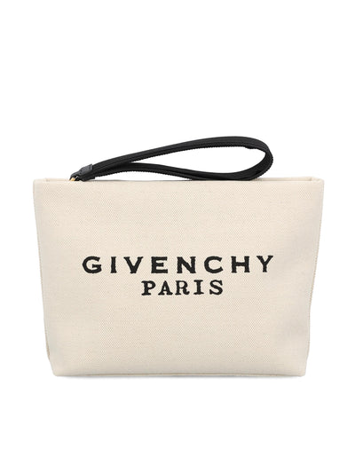 Pochette in tela con logo stampato BB60PNB2C8 255 GIVENCHY 