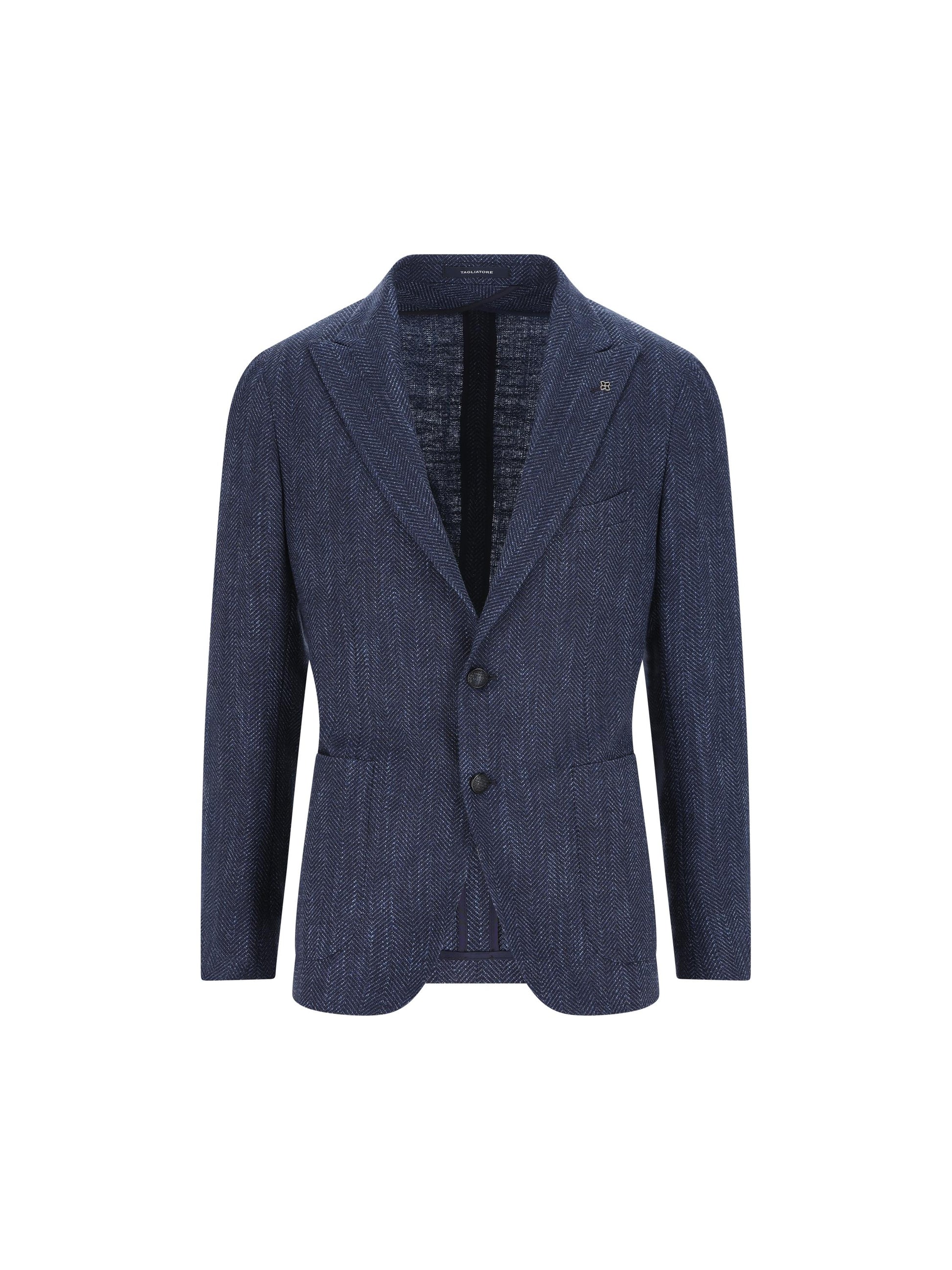 Blazer monopetto in misto lana, seta e cotone 1SMC26K AIC90019EB874387 TAGLIATORE 