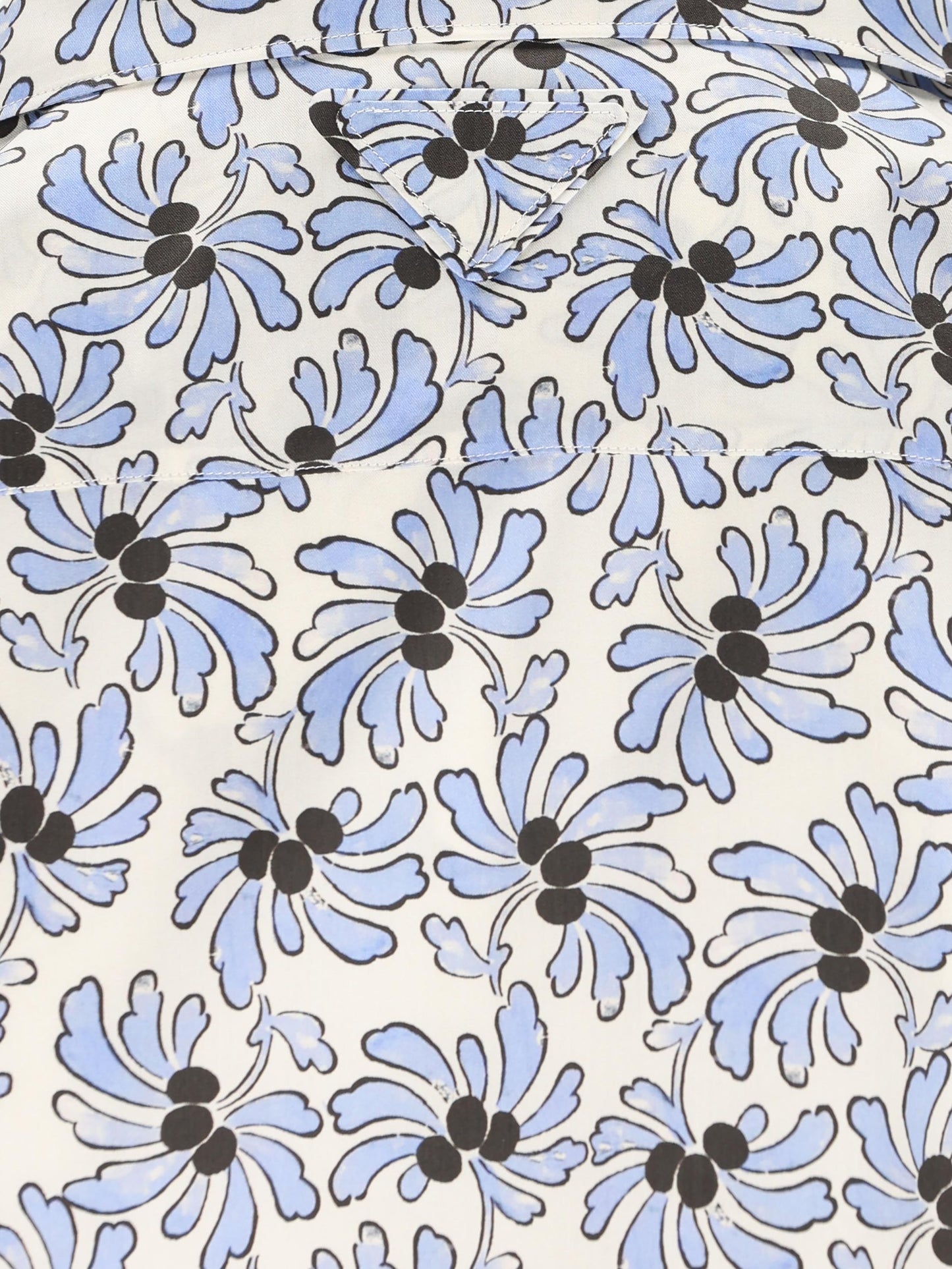 Camicia bowling stampata in misto cotone UCS414 19GUF0EL0 PRADA 