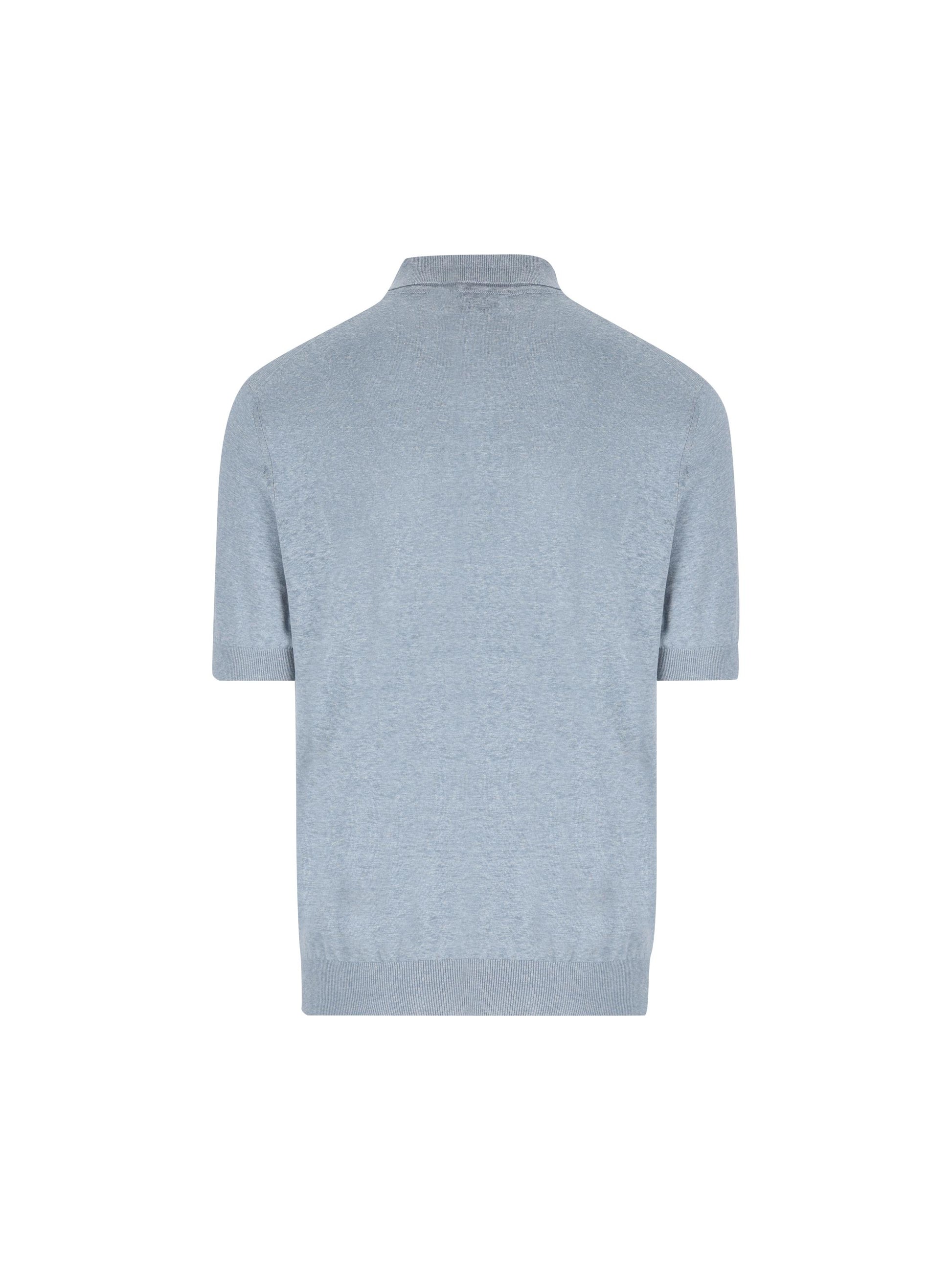 Polo realizzata in lino e seta. MSL806105 C7864 BRUNELLO CUCINELLI 