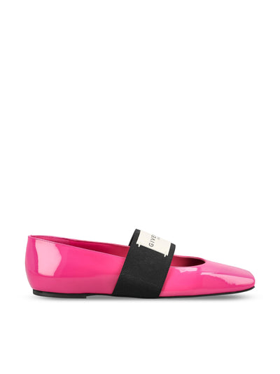 Ballerine Label in Pelle di Vitello Verniciata BE5010E2FF 675 GIVENCHY 