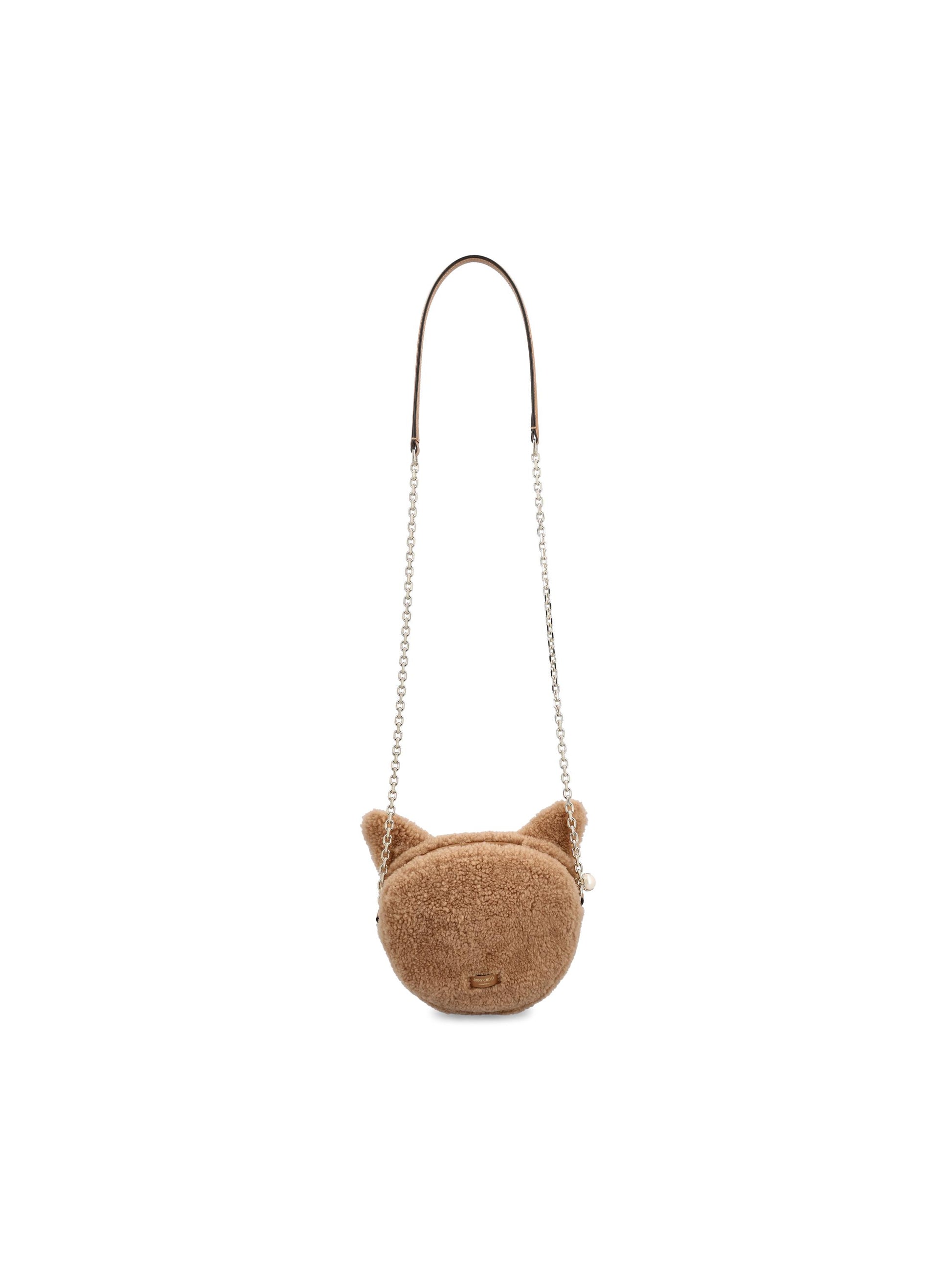 Soft Fox Mini Bag in shearling SOFT FOX MINI BAG SHRTOFFEE/LATTE JIMMY CHOO 