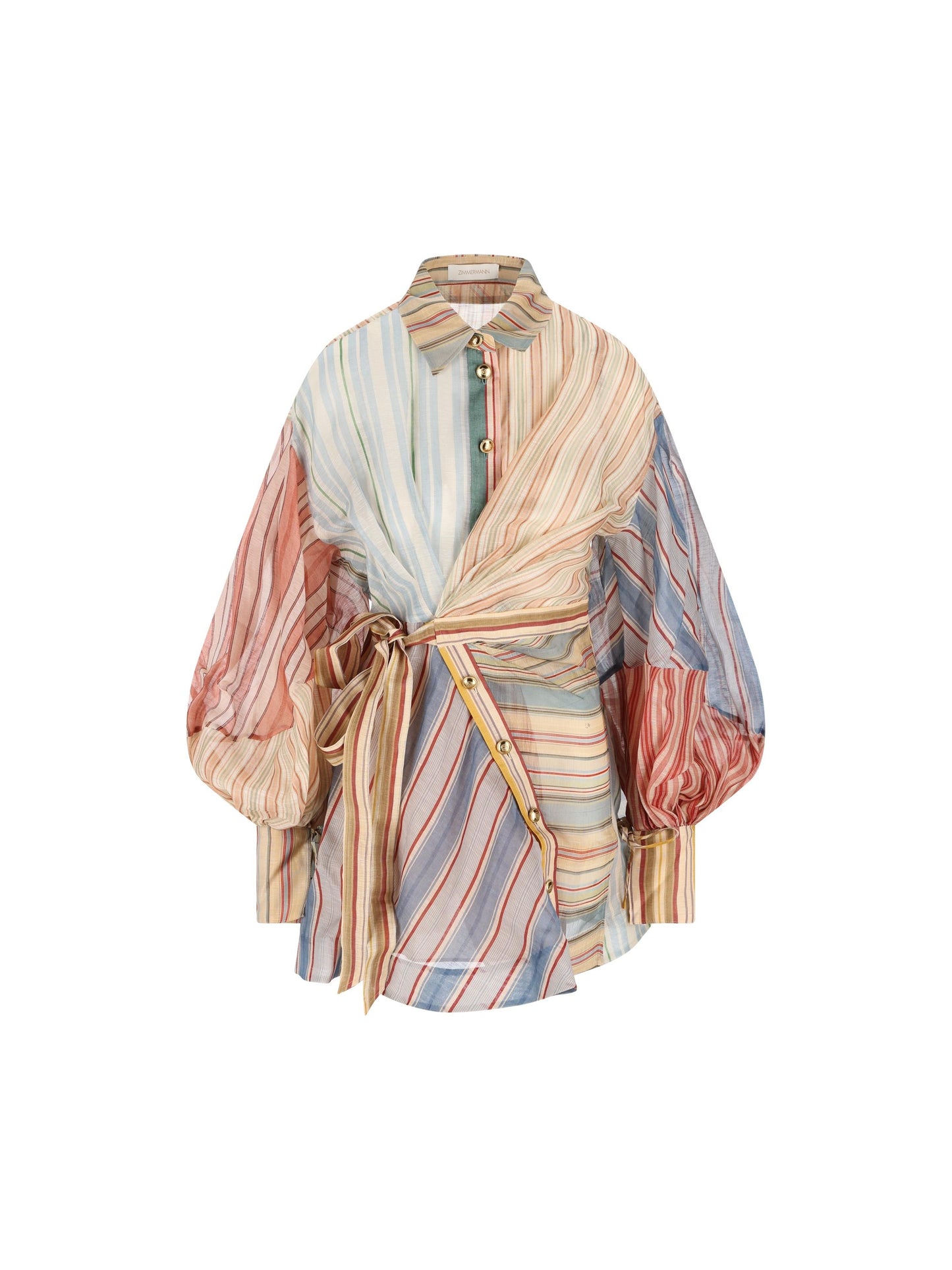 Abito realizzato in lino e seta. 7028DC261 SPSTR ZIMMERMANN 