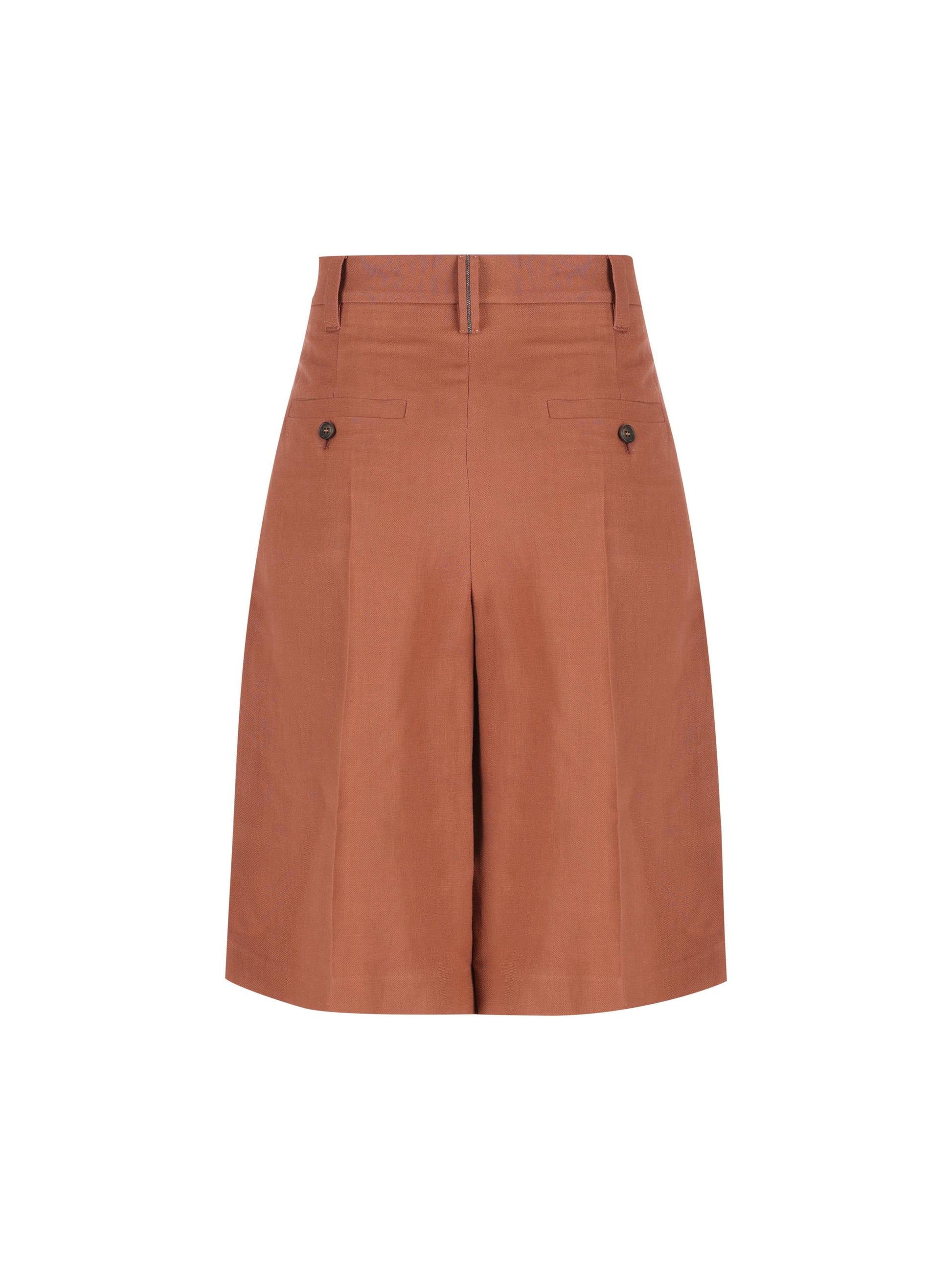 Bermuda realizzati in viscosa e lino. MH126P9183 C4182 BRUNELLO CUCINELLI 