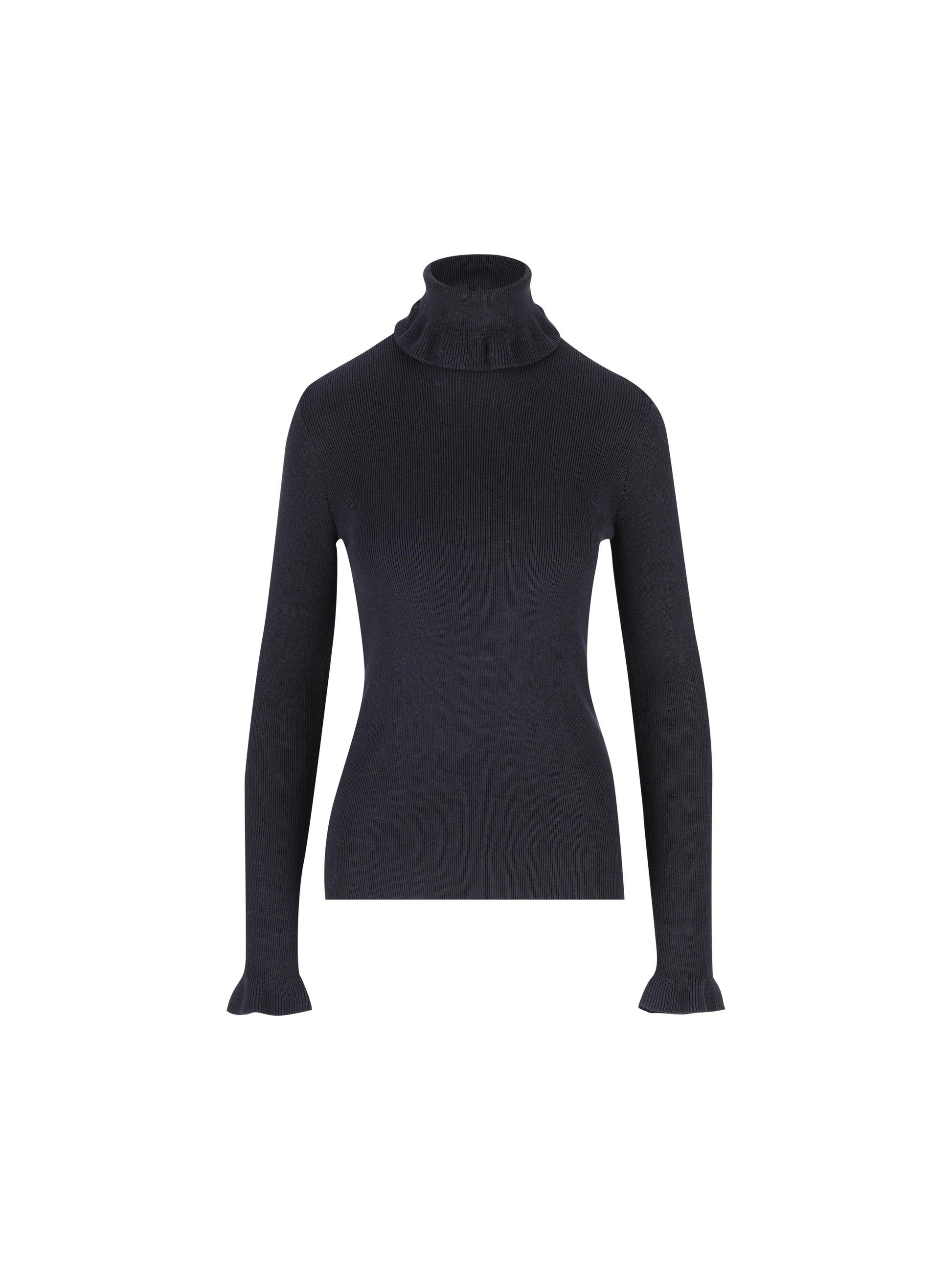 Pullover dolcevita aderente in maglia di lana e cotone. CH25AMP14520 4C4 CHLOE' 