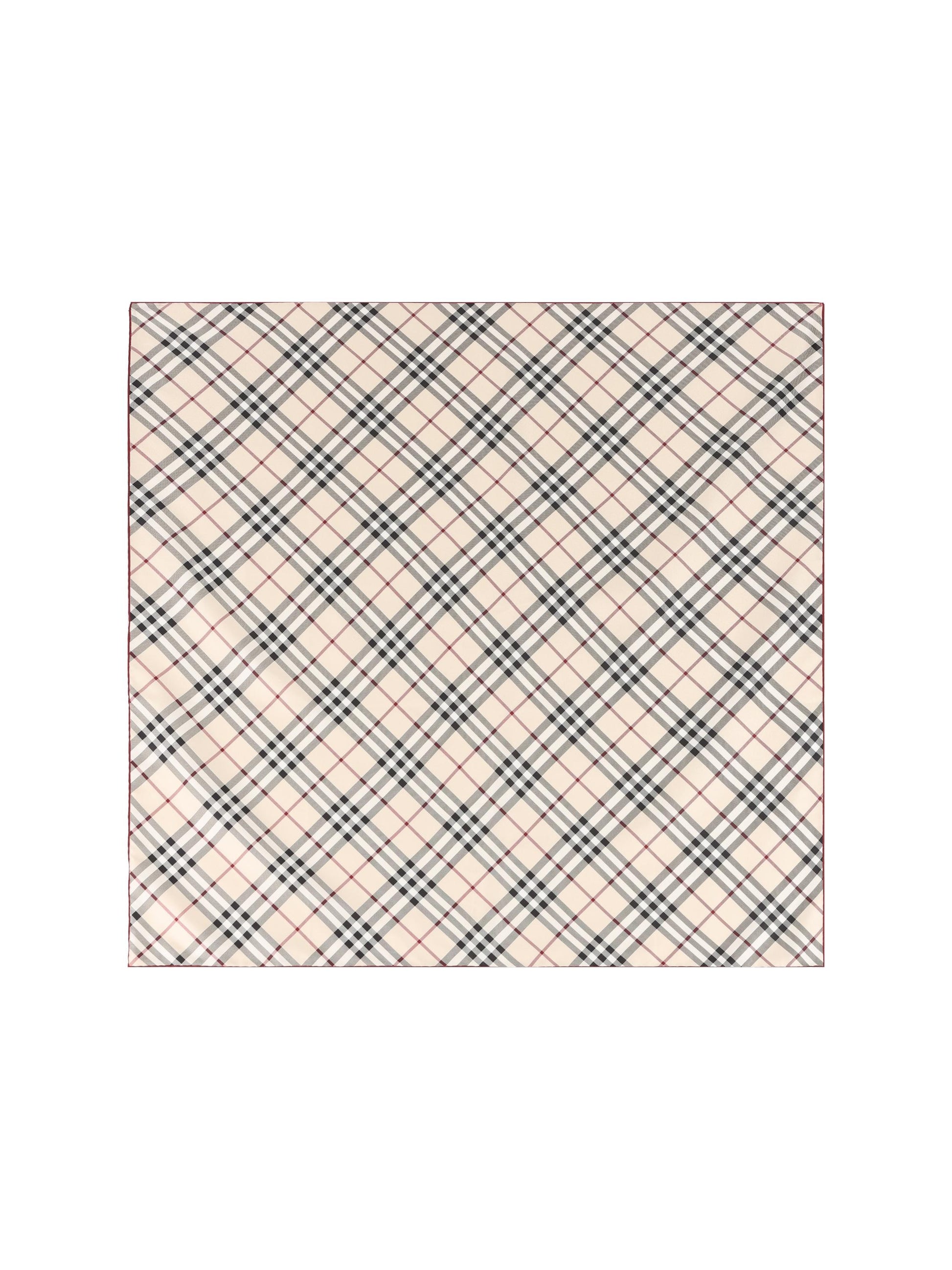 Foulard in twill di seta con motivo Burberry Check 8095223 A1450 BURBERRY 