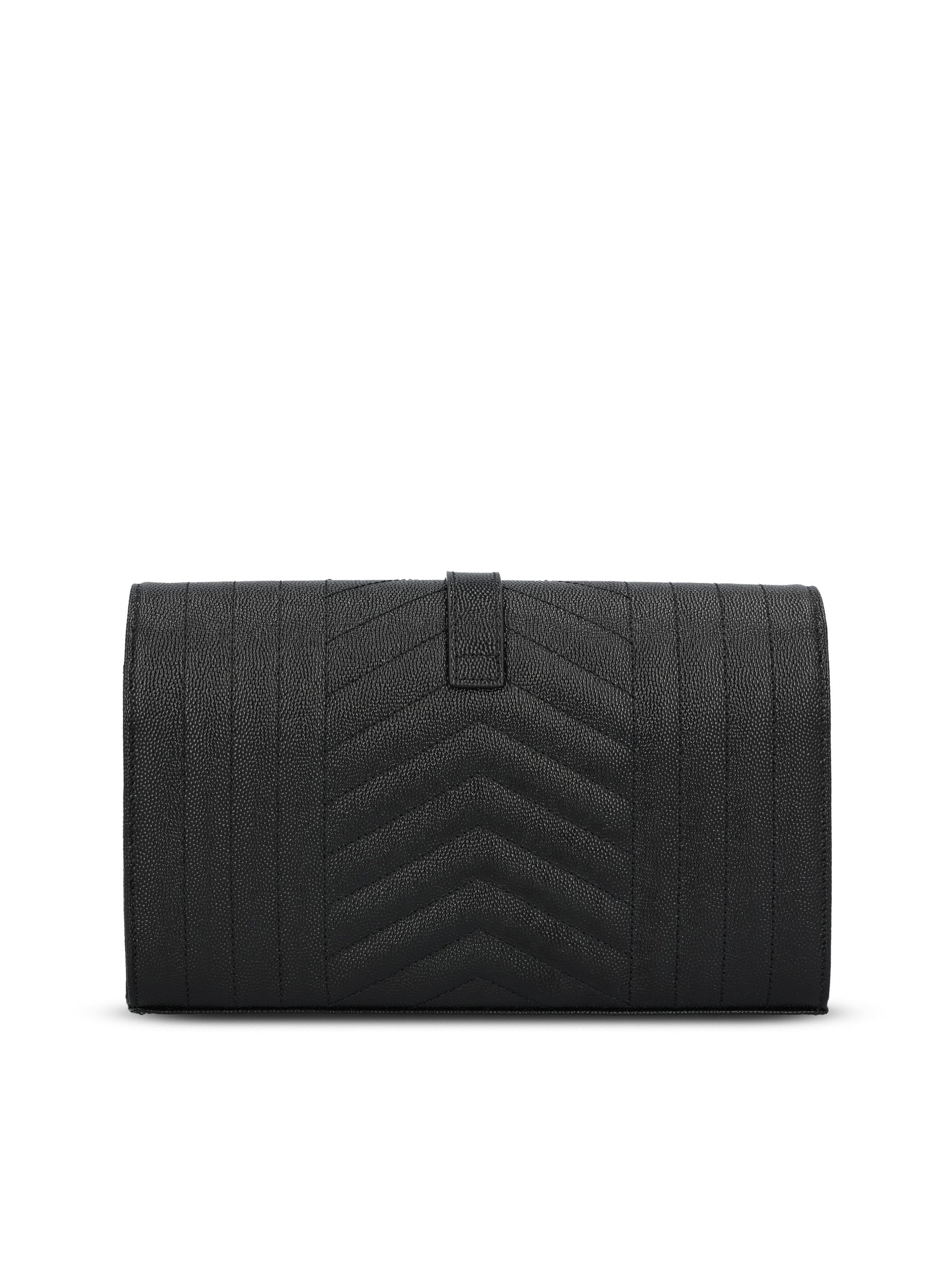 Pochette realizzata in pelle martellata. 620280 BOW911000 SAINT LAURENT 
