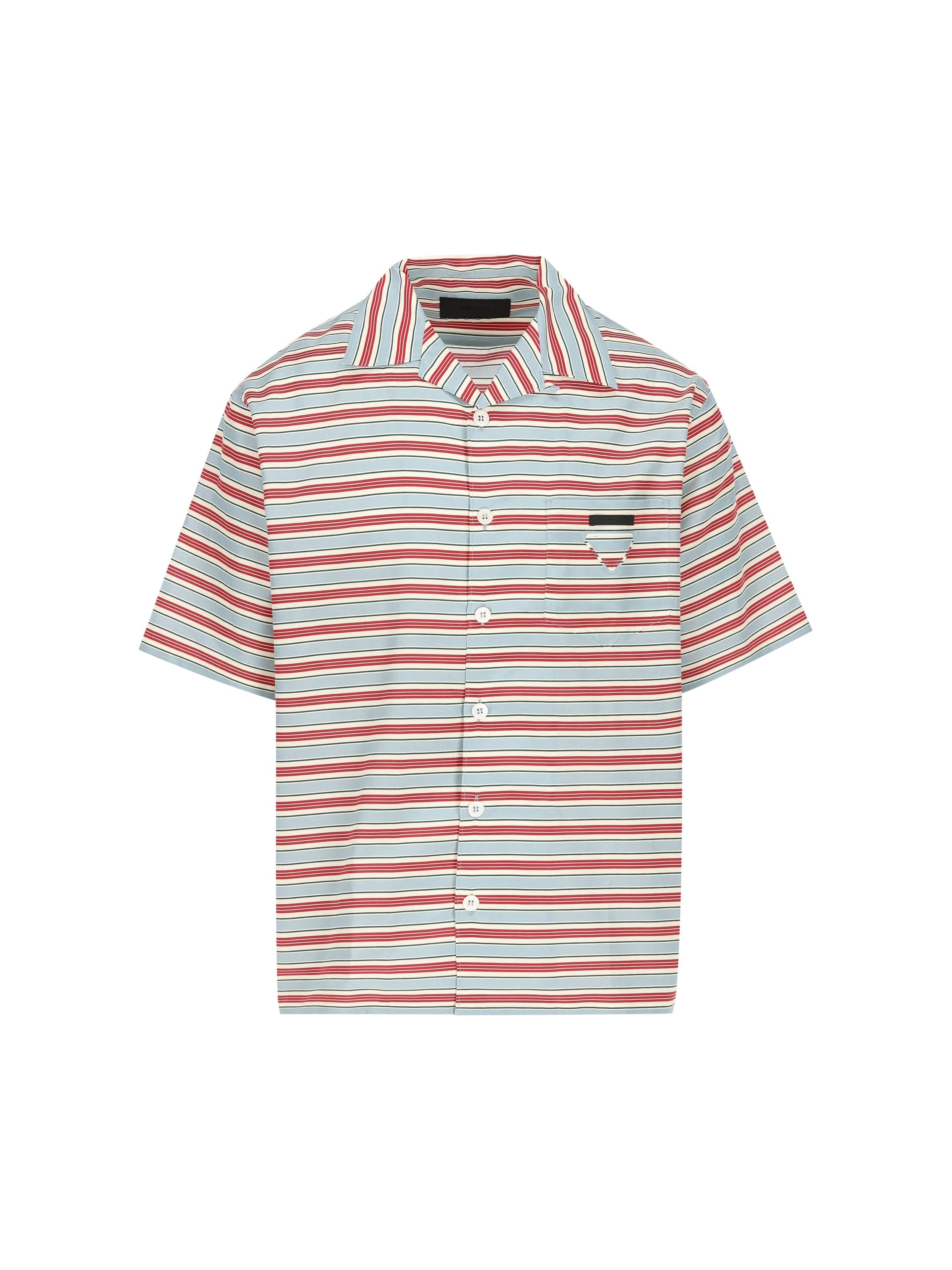 PRADA Striped Cotton Bowling Shirt- Franzkraler.com