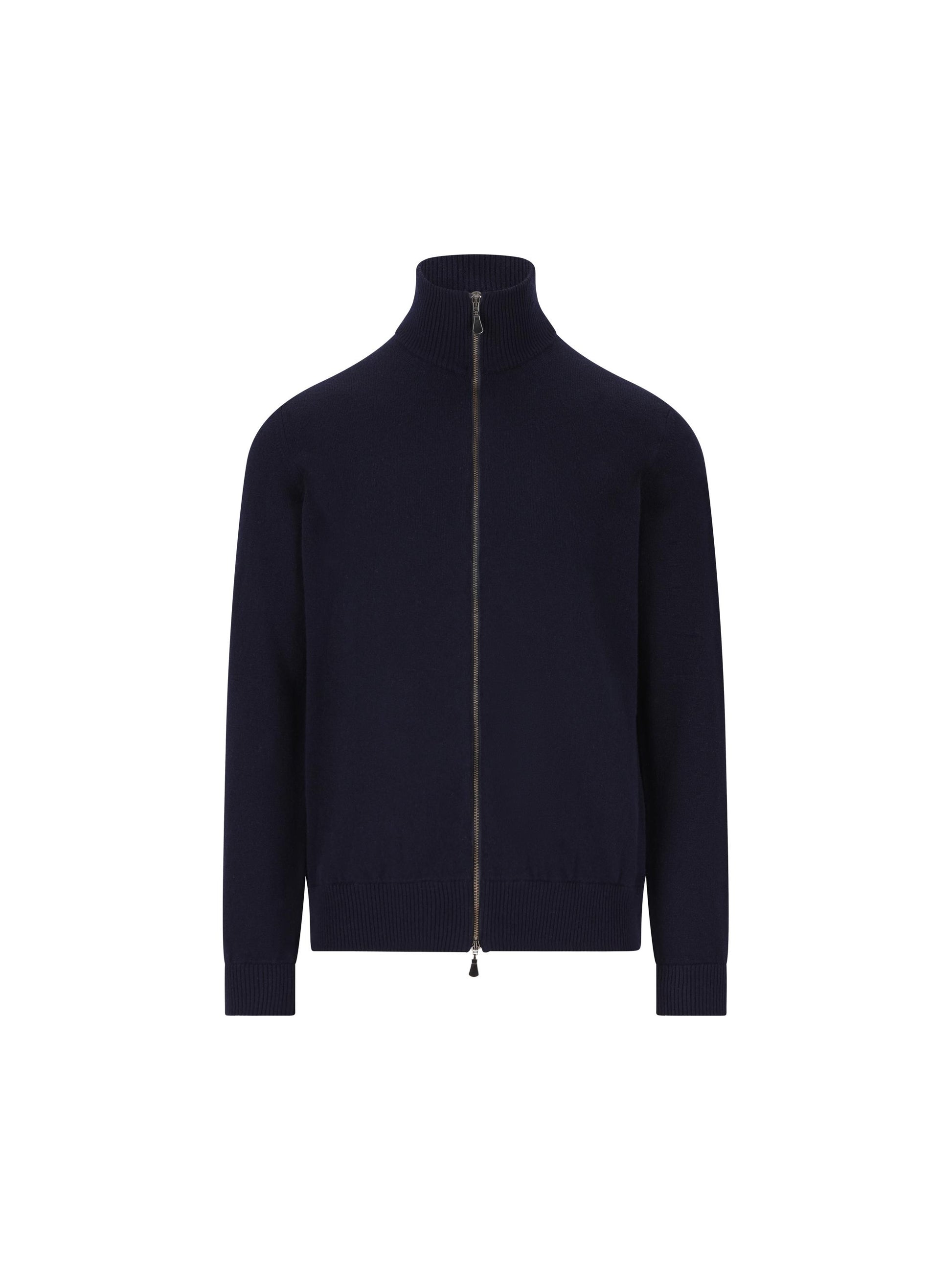 Blouson basic in cashmere con zip 3157E 1001 ALPHA STUDIO 