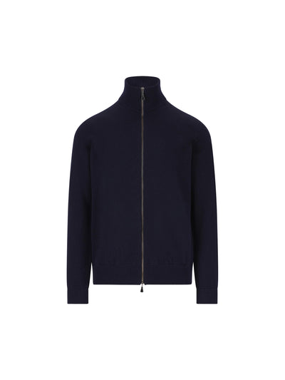 Blouson basic in cashmere con zip 3157E 1001 ALPHA STUDIO 
