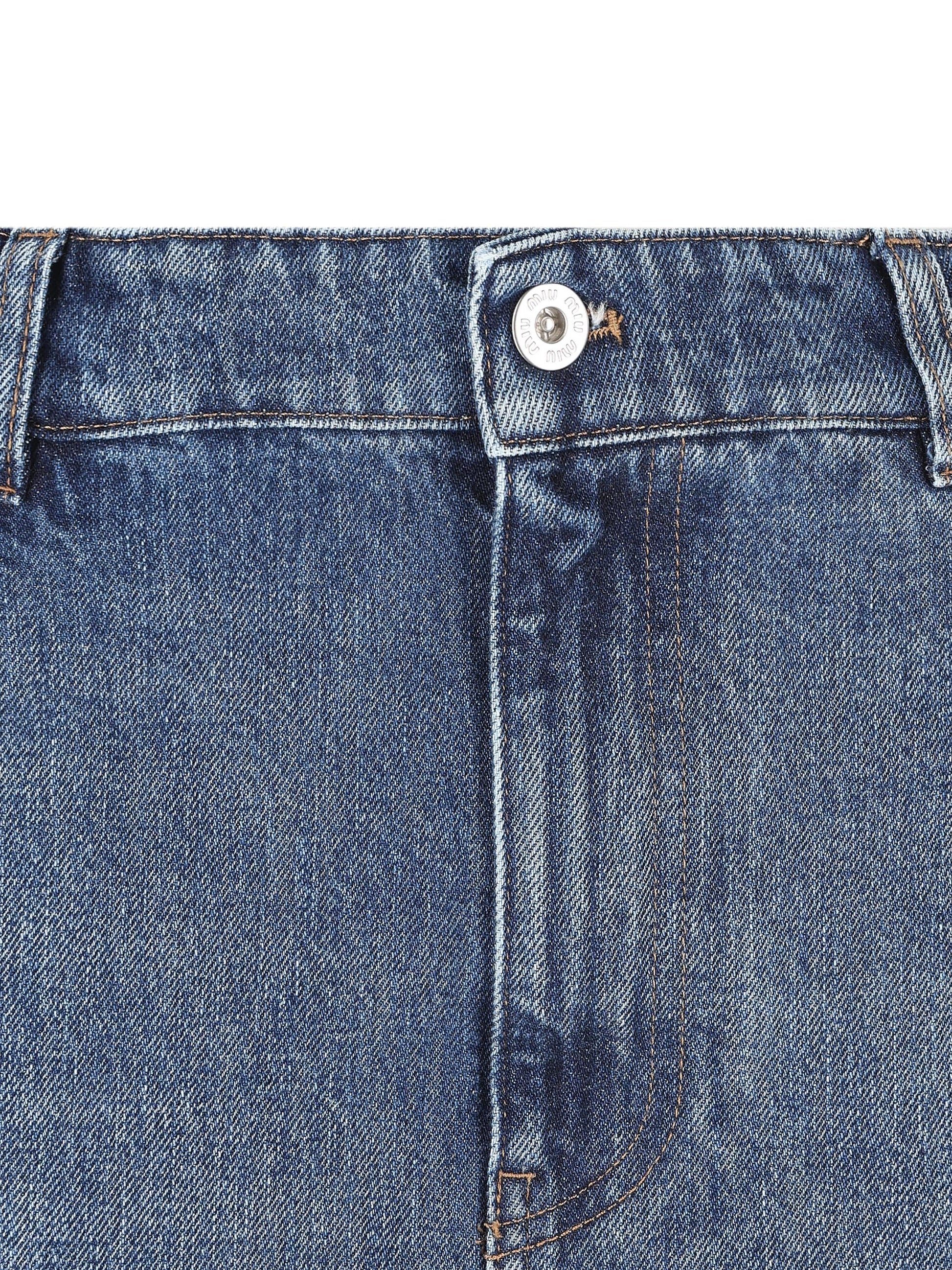 Gonna realizzata in denim. GWD278 10BFF0008 MIU MIU 