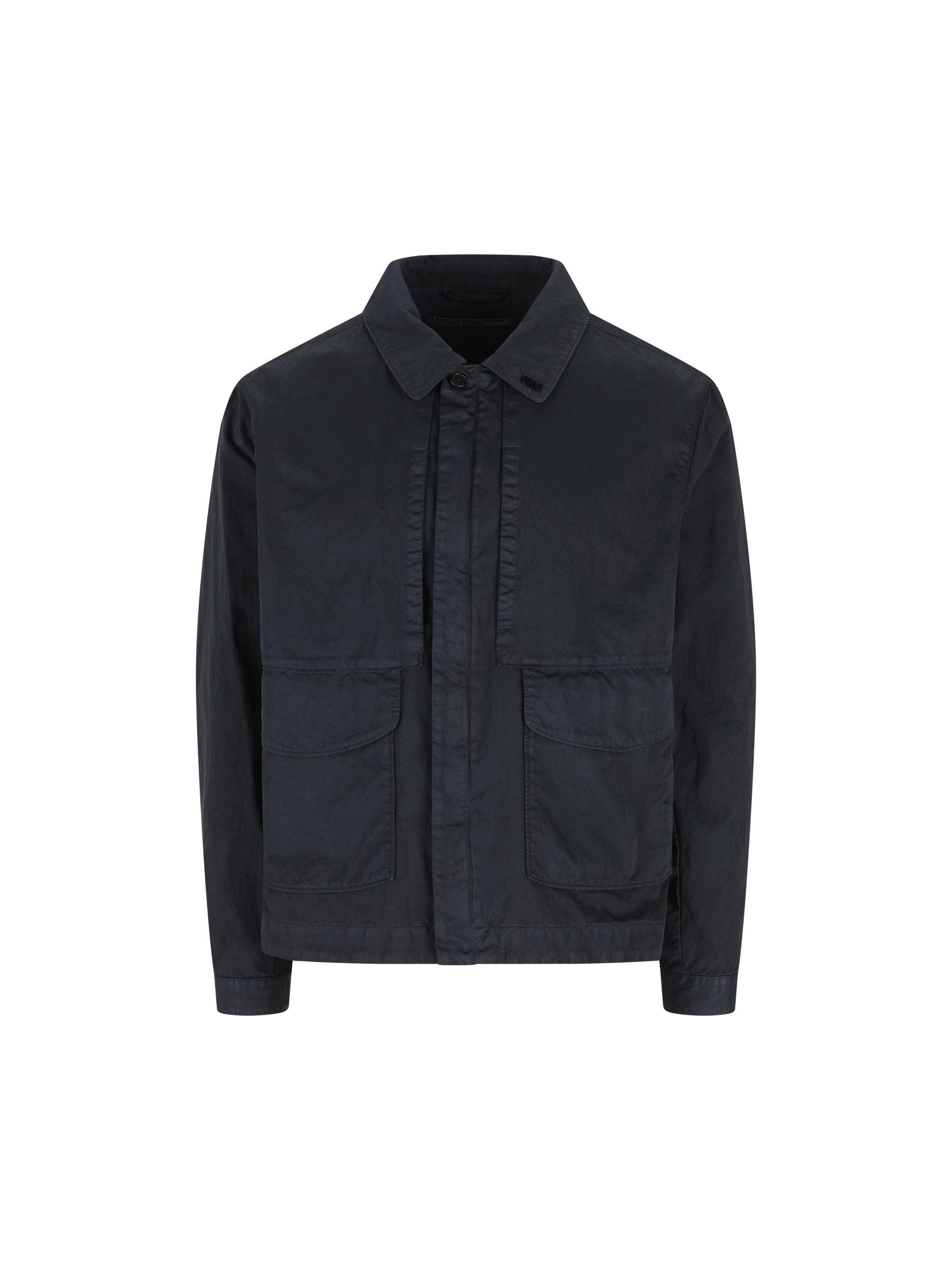 Overshirt realizzata in cotone e poliammide. MOS102A11 0500G888 MASSIMO OSTI STUDIO 