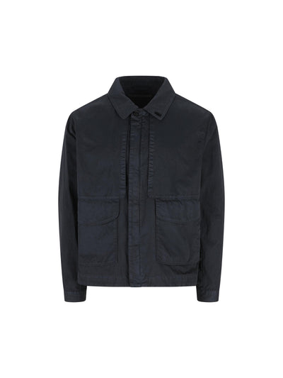 Overshirt realizzata in cotone e poliammide. MOS102A11 0500G888 MASSIMO OSTI STUDIO 