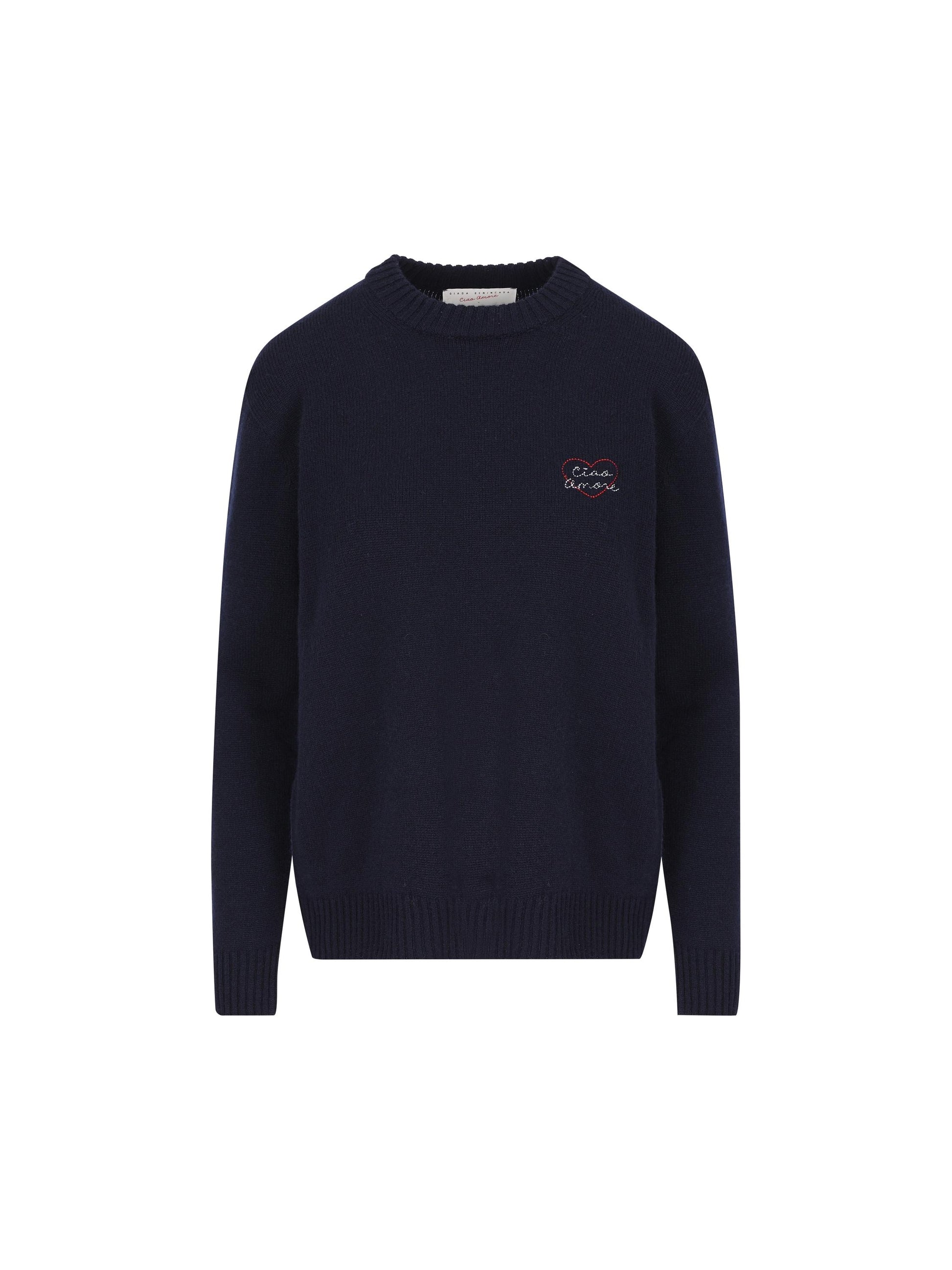 Pullover "Heartbeat" in cashmere. S25M10 03 GIADA BENINCASA 