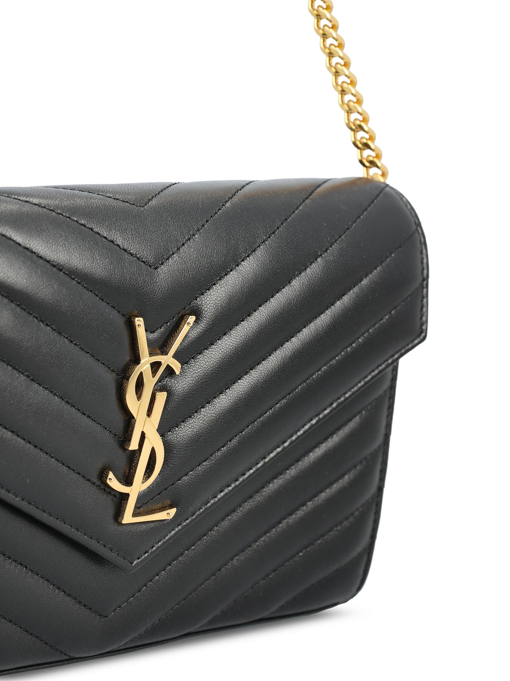 Pochette con catena Cassandre in pelle di agnello 377828 AAA441000 SAINT LAURENT 