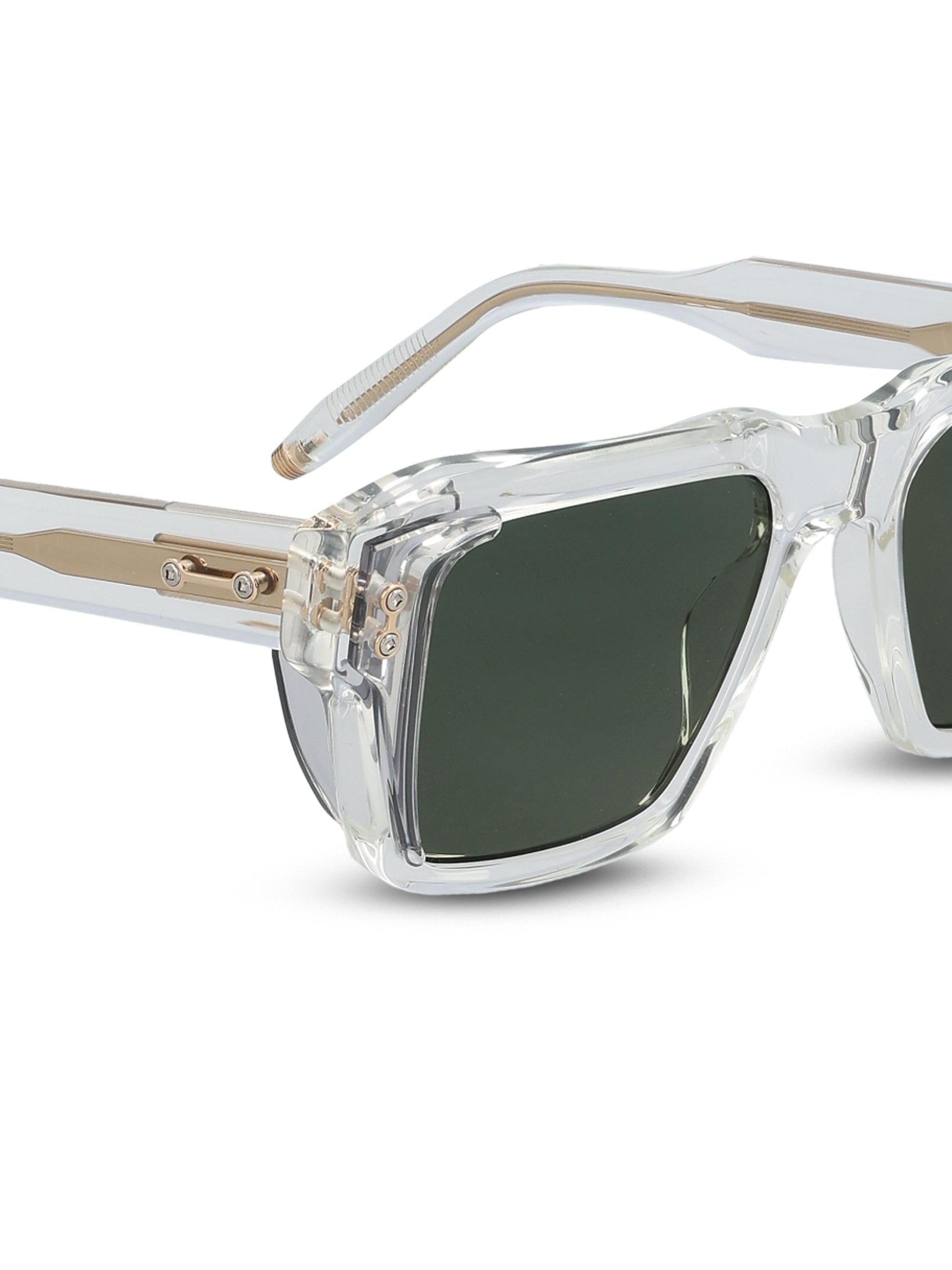 Occhiali da sole realizzati in acetato giapponese. AKS-105Z-54 CLR - GRY AKONI 