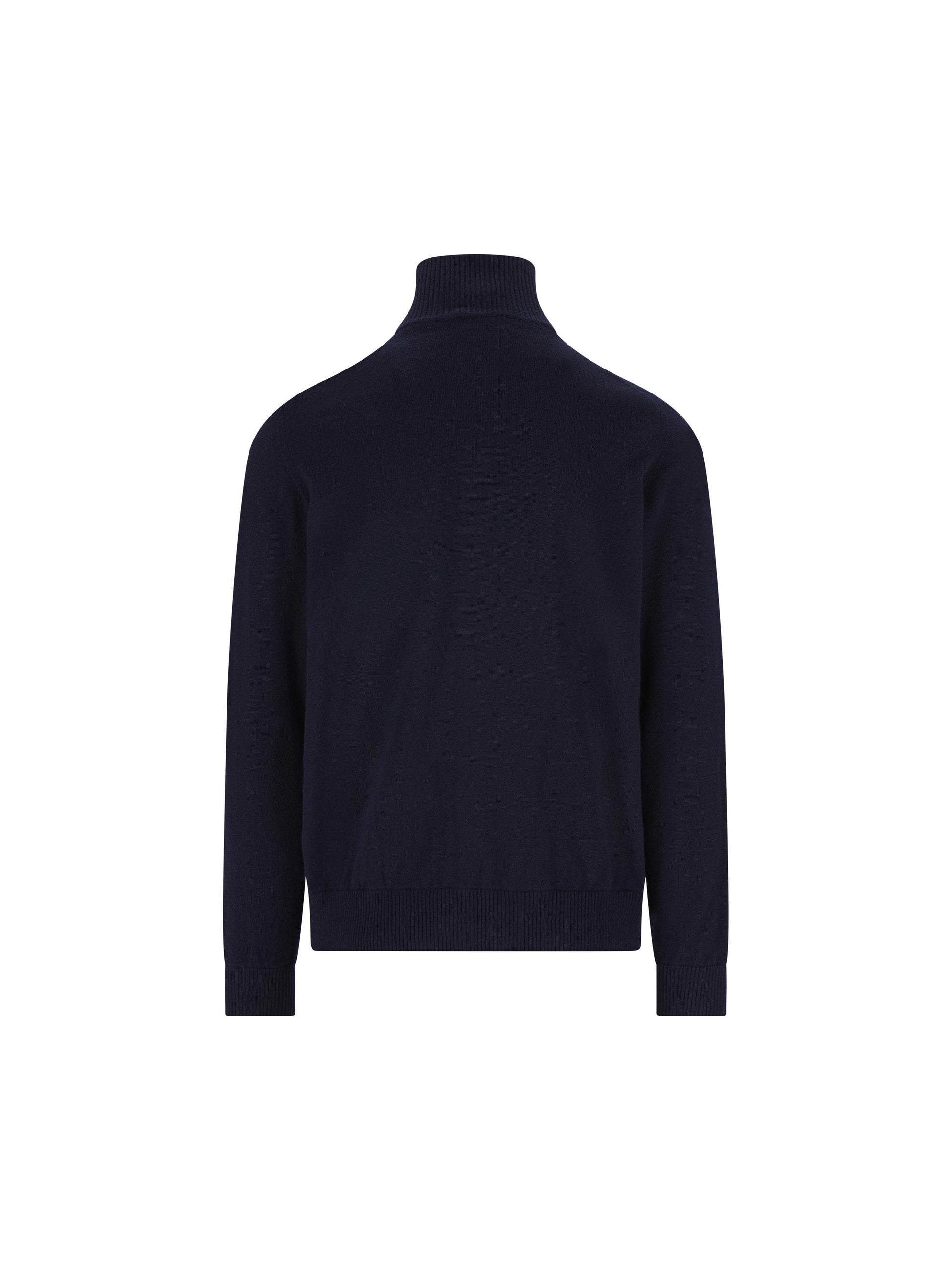 Blouson basic in cashmere con zip 3157E 1001 ALPHA STUDIO 