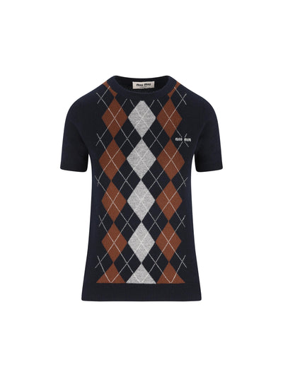 Maglia in cashmere. MMLB63 174BF0008 MIU MIU 