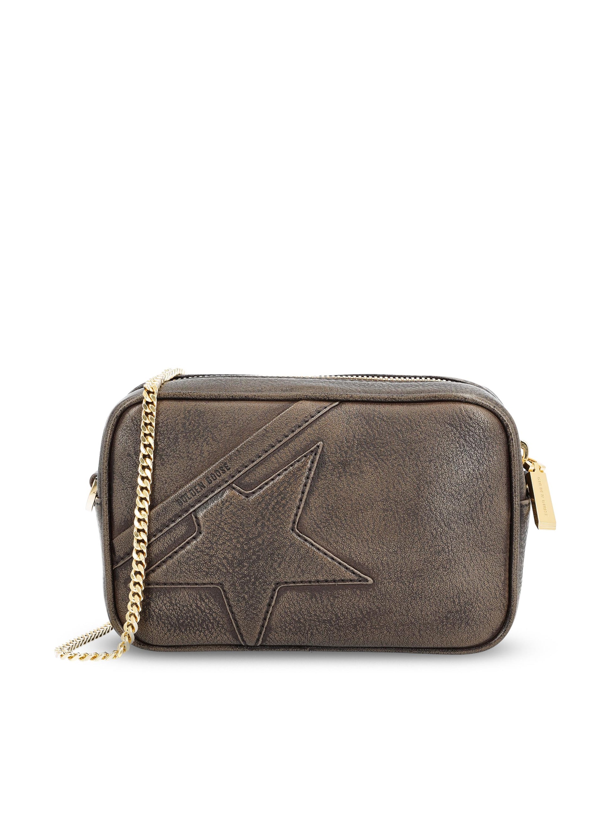 Borsa realizzata in pelle di bovino. GWA00228 A00075955357 GOLDEN GOOSE 