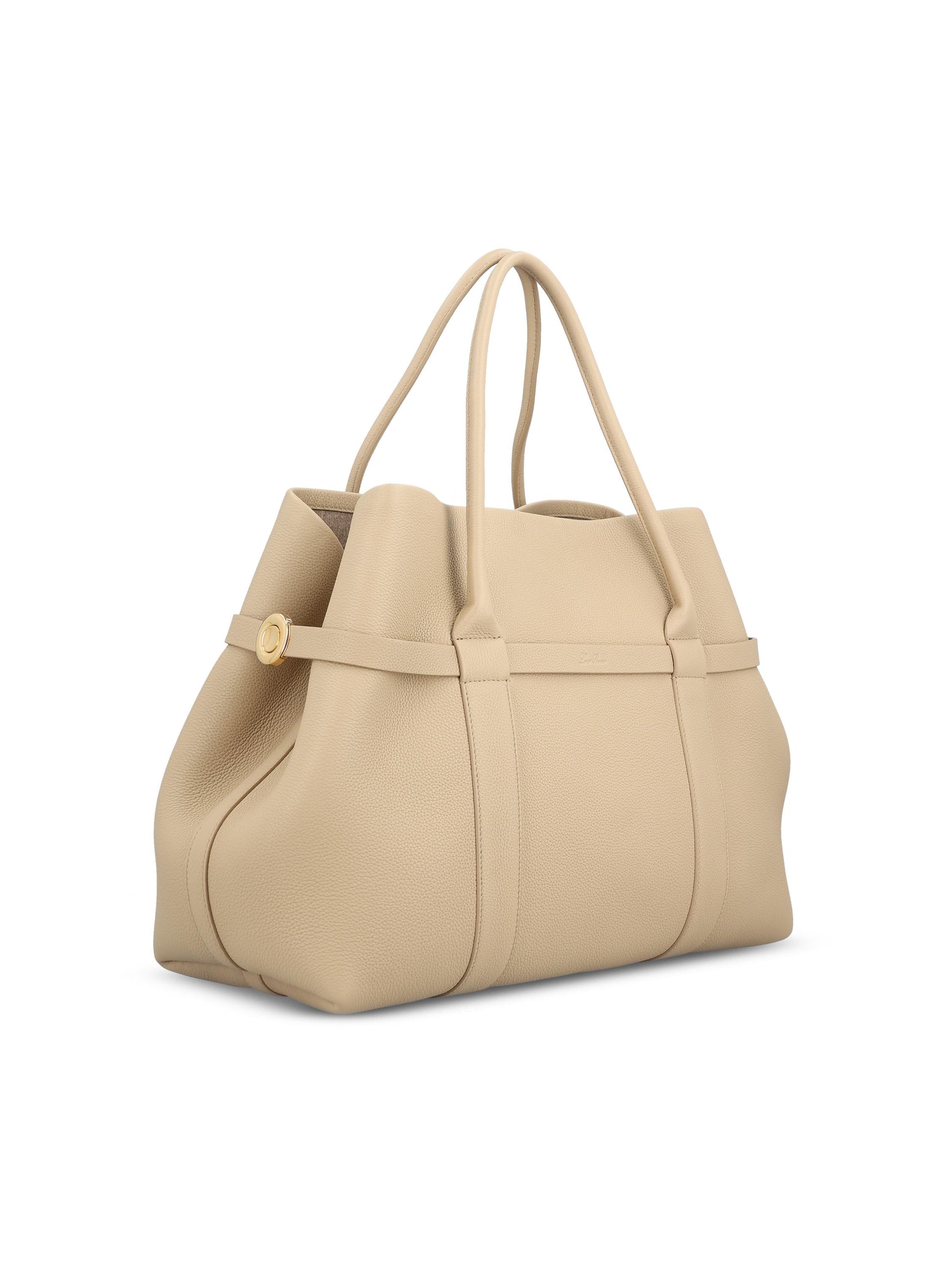 Ghiera Shopper Large in pelle di vitello. FAO7463 D0TZ LORO PIANA 