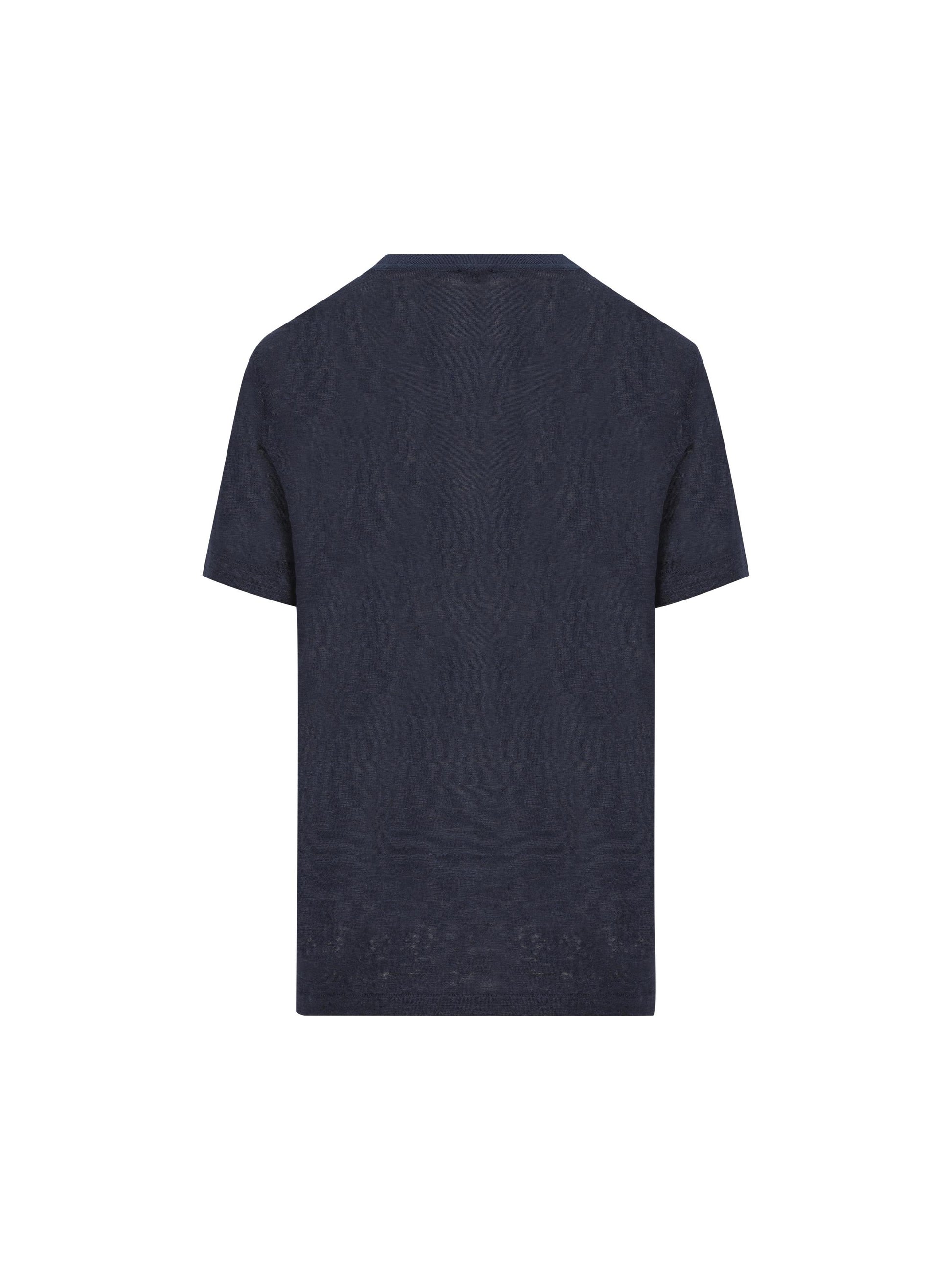 T-Shirt realizzata in lino. FAM8107 W000 LORO PIANA 