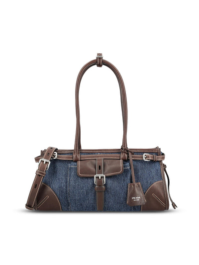 Borsa realizzata in denim e pelle. 1BA426 2GCFF0C1B PRADA 