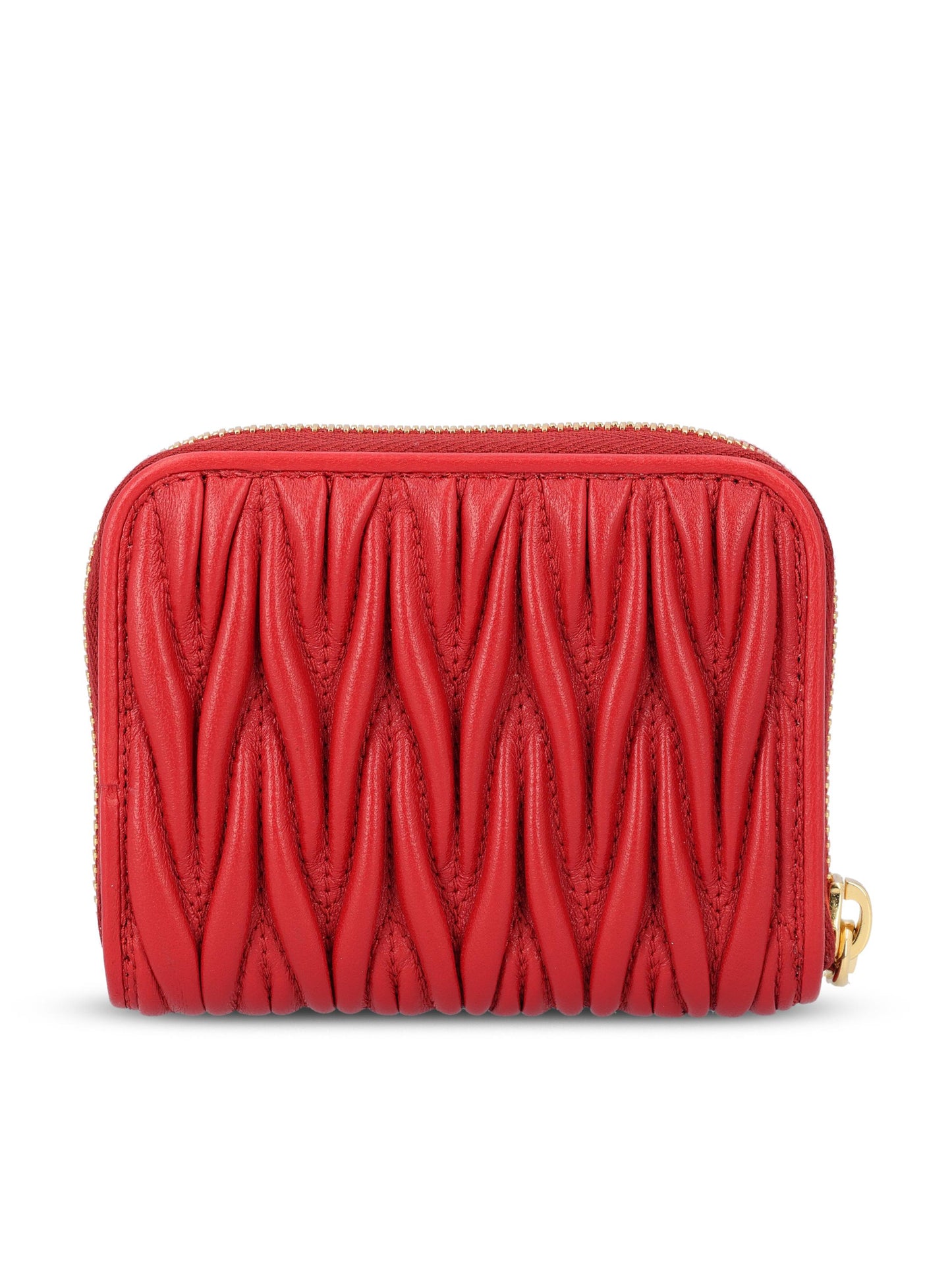 Portamonete realizzato in pelle di agnello. 5MM268 AFPPF0011 MIU MIU 