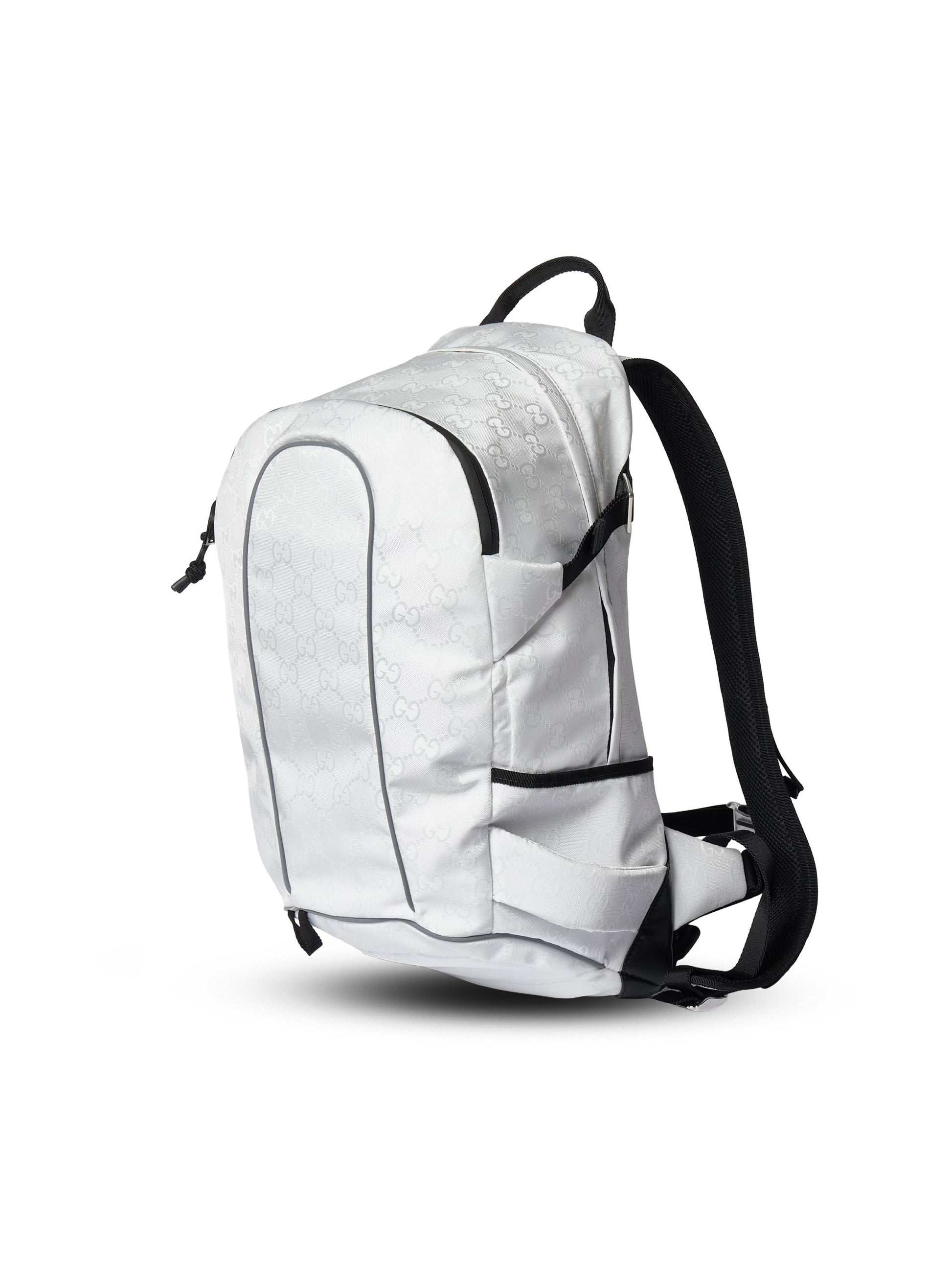 Zaino Piccolo in Nylon GG Jacquard Bianco 834477 FAEPA9041 GUCCI 