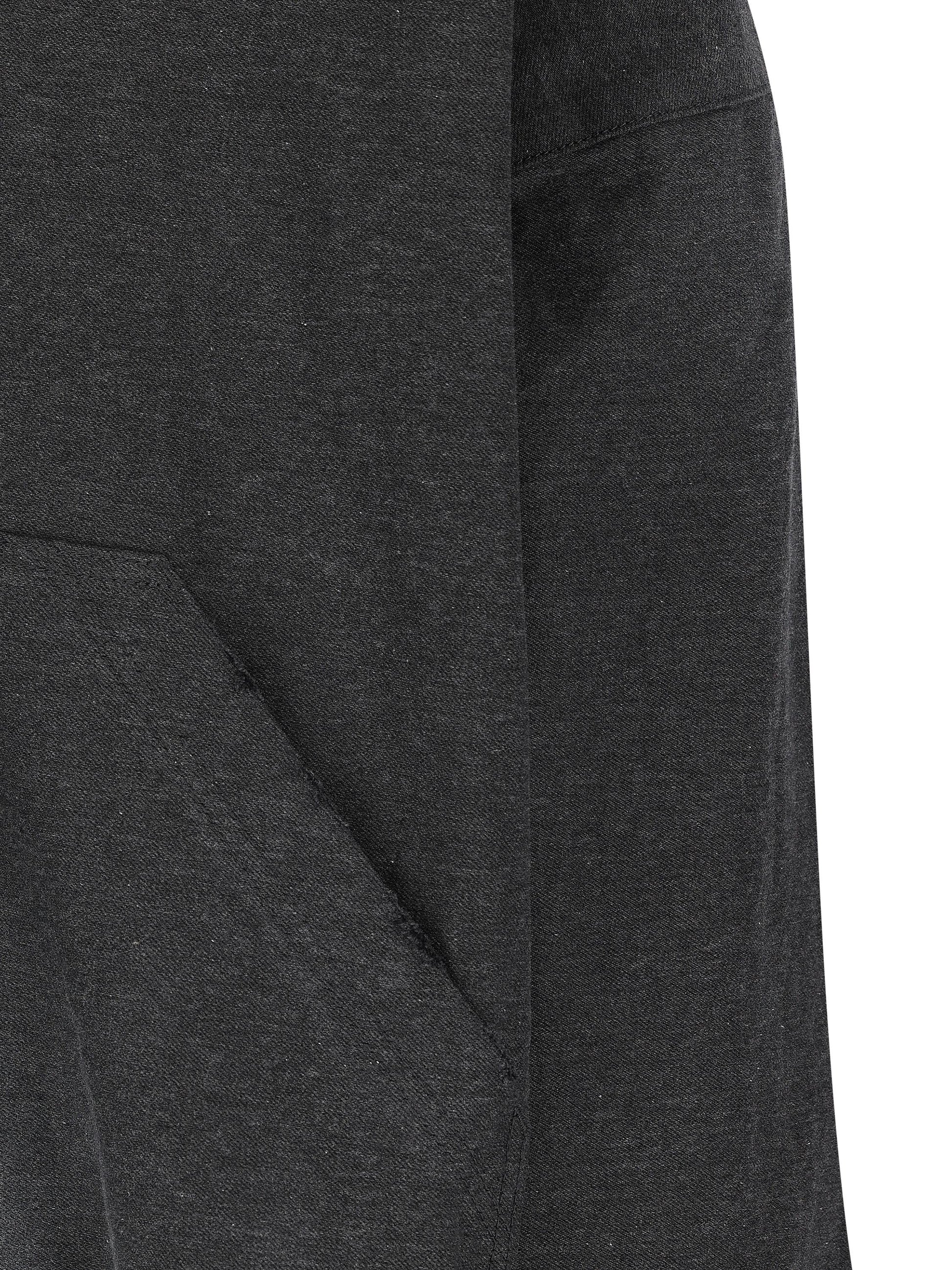 Hoodie in denim Trompe L'Œil con ricamo Loop Sports Icon 838688 TSWB31140 BALENCIAGA 