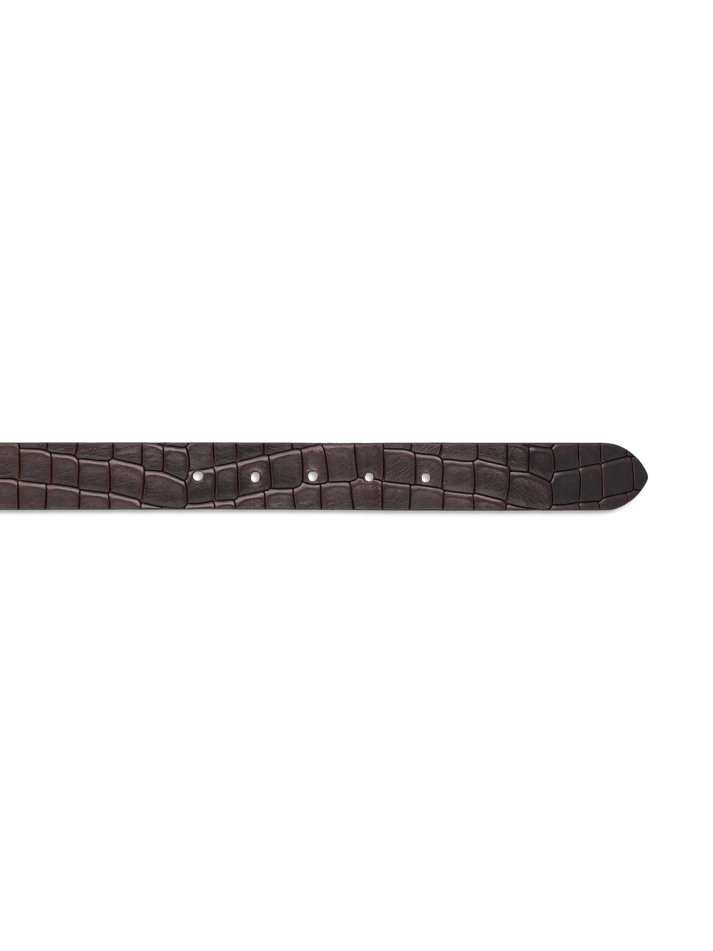 Cintura in pelle effetto coccodrillo CU5008 MORO TAGLIATORE 