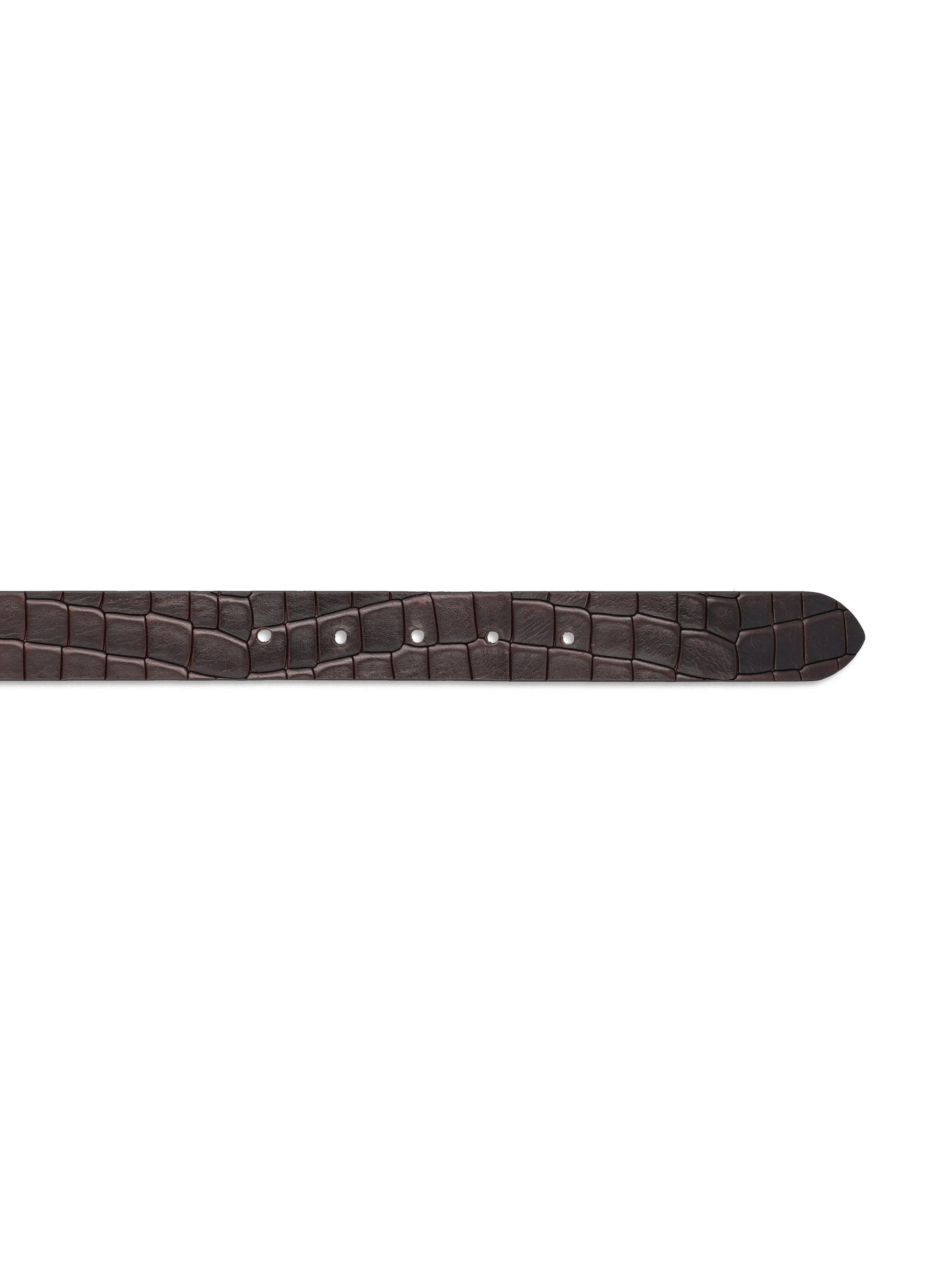 Cintura in pelle effetto coccodrillo CU5008 MORO TAGLIATORE 