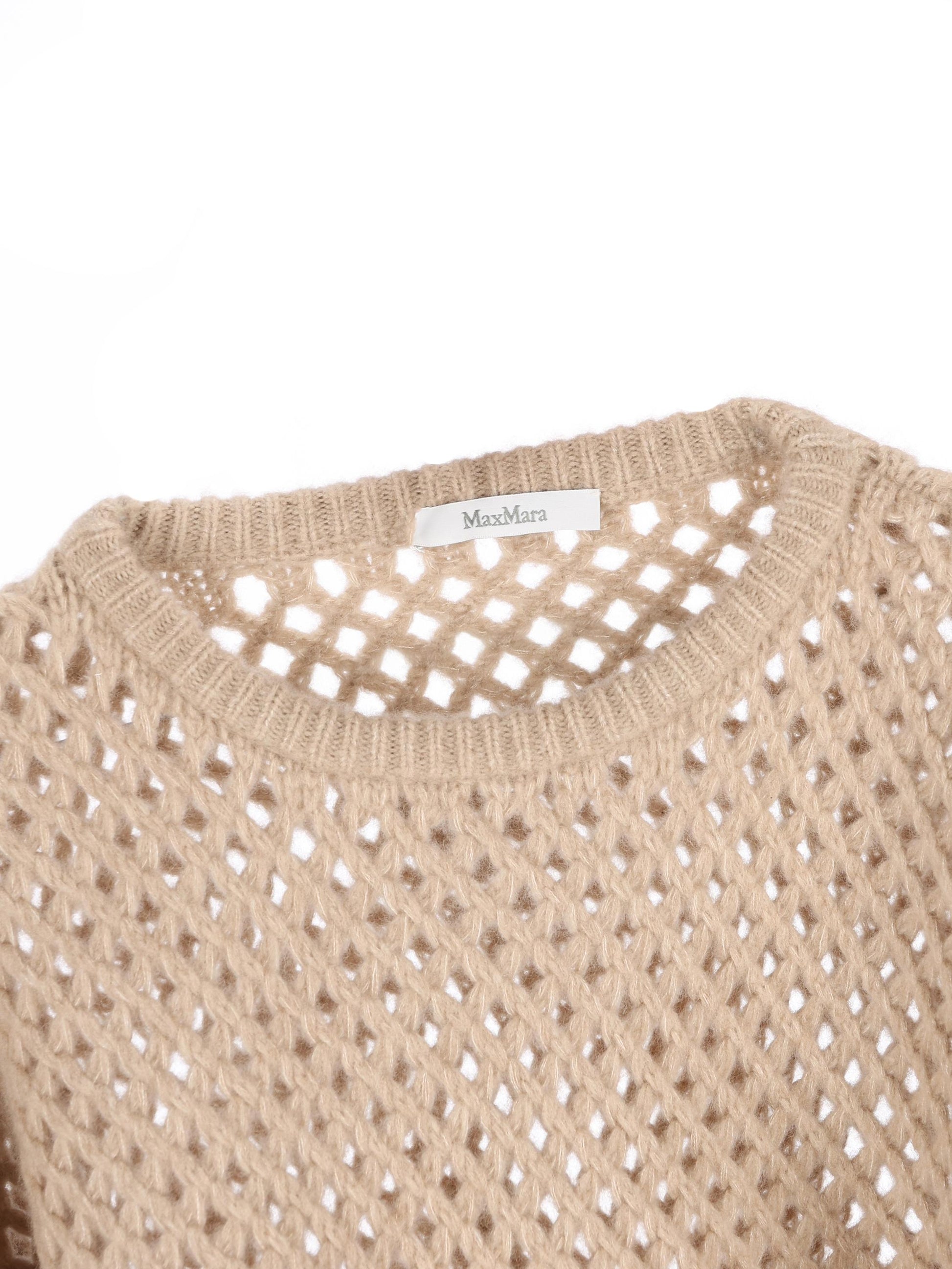 Maglione traforato in cashmere e seta 2521366142600 002 MAX MARA 