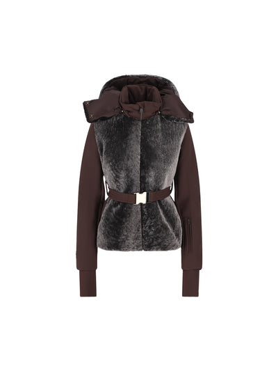 Giacca da sci in shearling e tessuto tecnico. FAN150 AT98F1T6H FENDI 