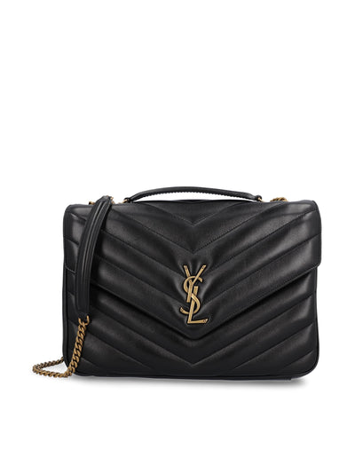 Borsa LOULOU large in pelle di agnello trapuntata 803541 AAEAX1000 SAINT LAURENT 